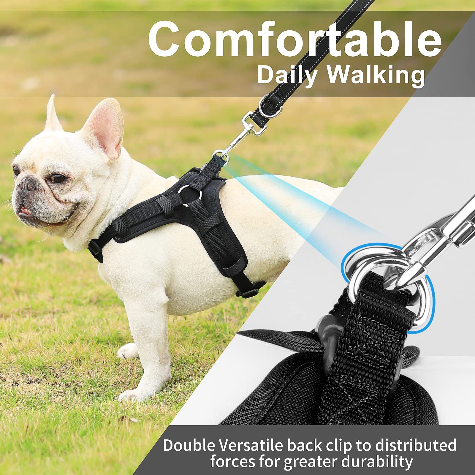 YI Hunde-Sicherheitsgeschirr Hundegeschirr Einstellbar Anti Zug Geschirr Kl günstig online kaufen