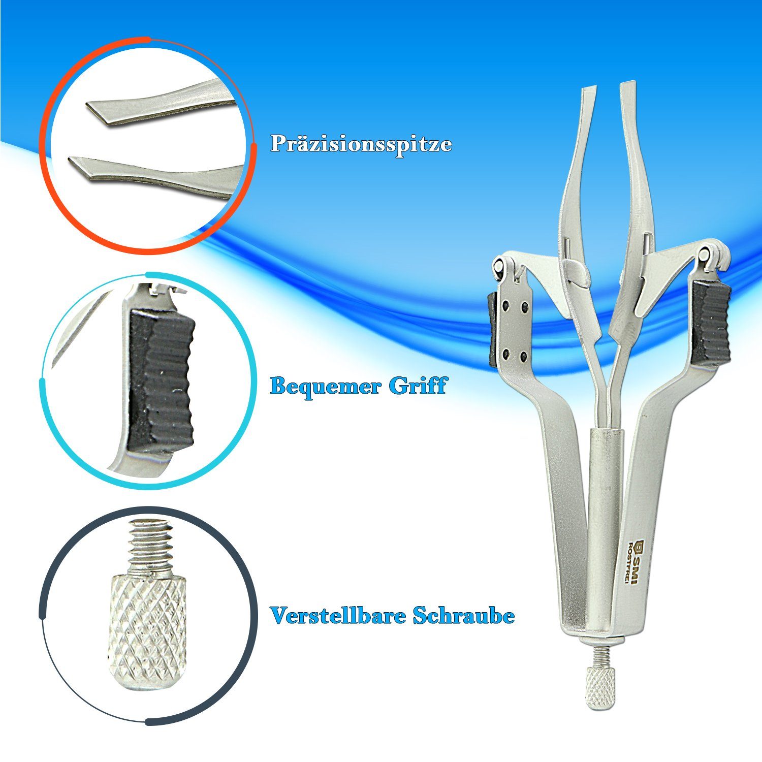 SMI Augenbrauenpinzette Augenbrauenpinzette automatisch haarpinzette pinzette augenbrauen, ergonomisches Design