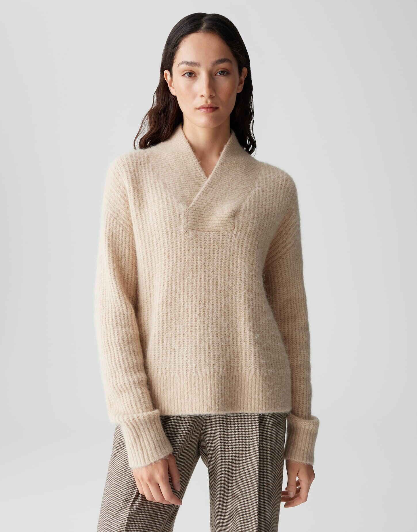 OPUS В'язані светри PONELOPE Regular Fit im Alpaka Wolle Mix lockere Passform, weicher Griff