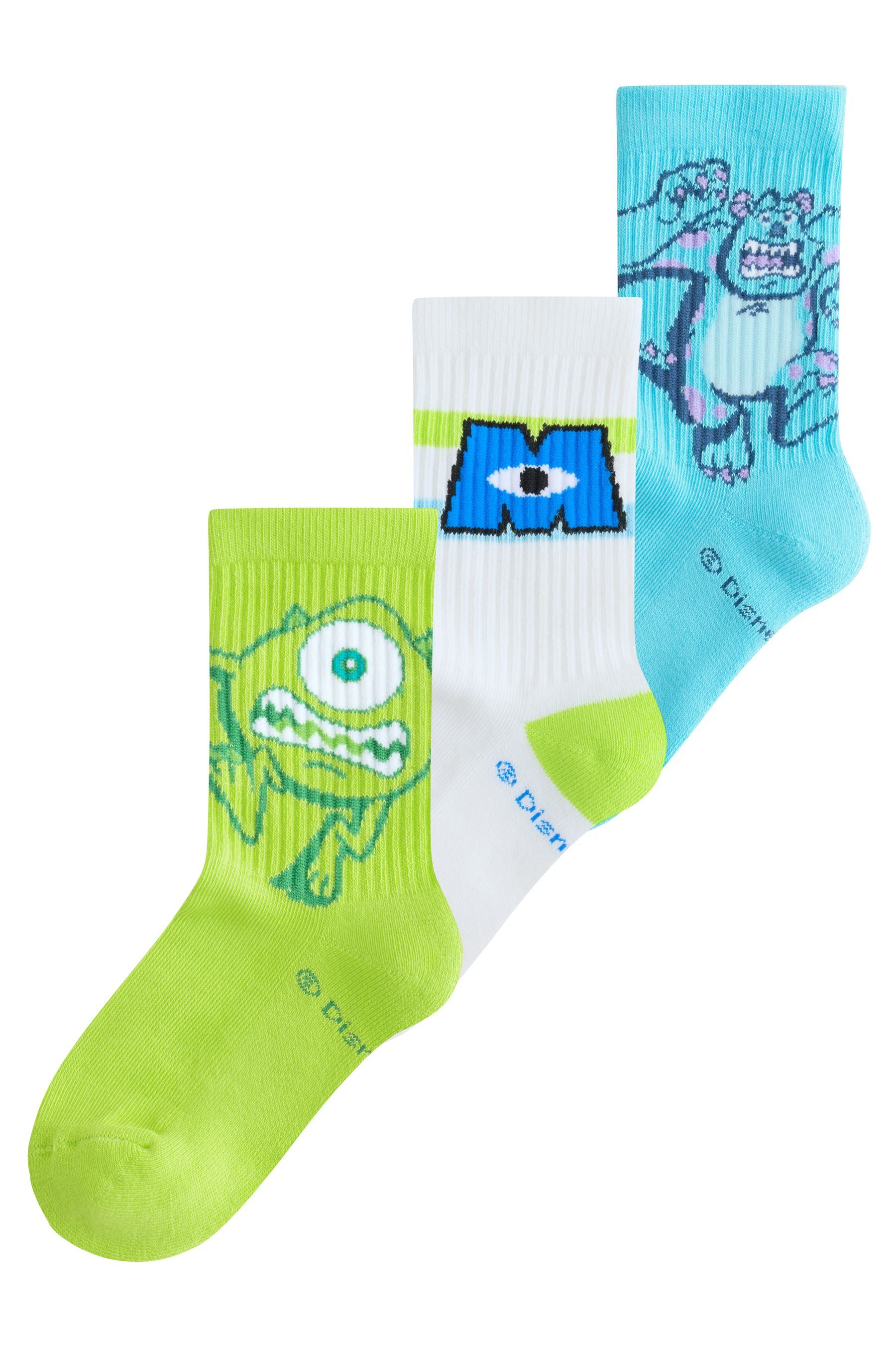 Basicsocken Lizenzierte, gerippte Sportsocken, 3er-Pack