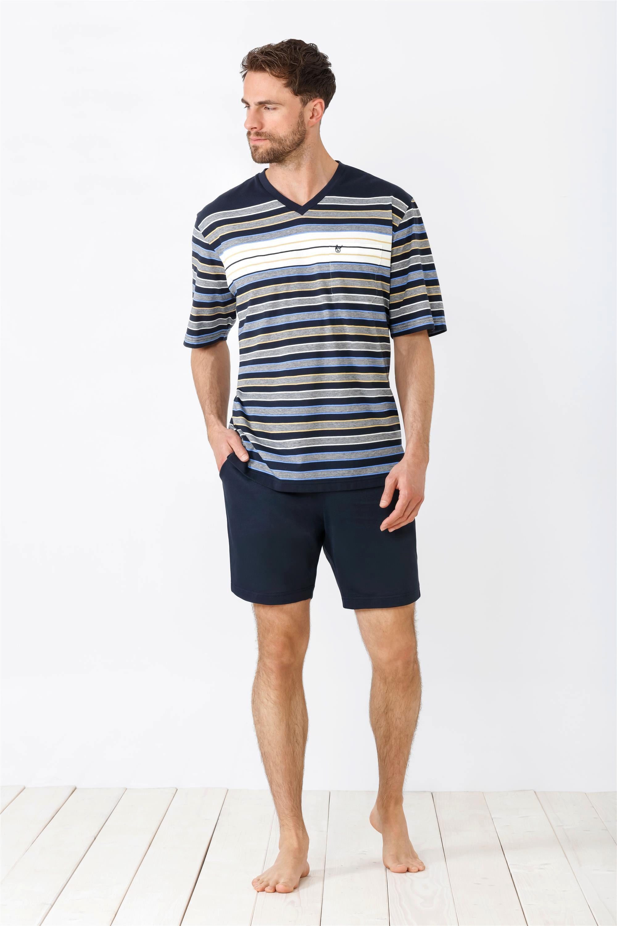 Hajo Schlafanzug Herren Shorty, Klima-Komfort günstig online kaufen