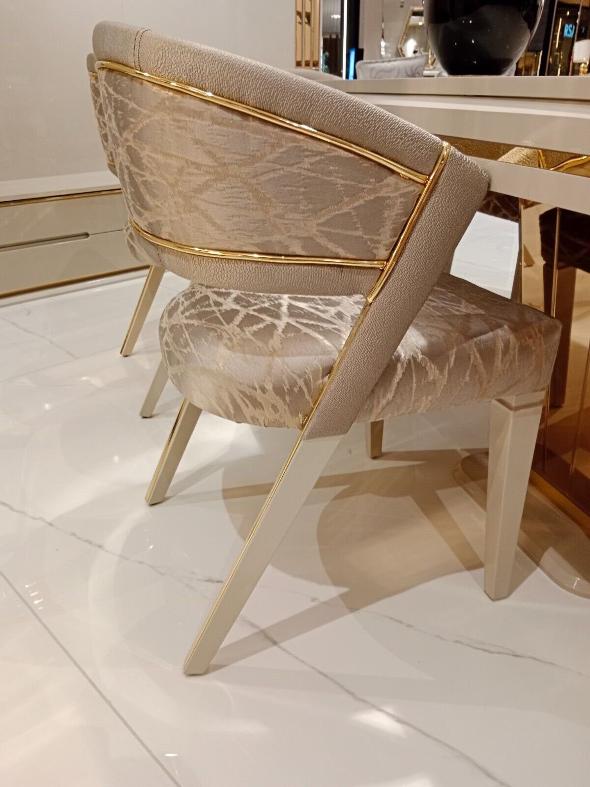 Linien Stuhl Luxuriöser (1 St) und Neu designer JVmoebel Stuhl Eleganz Esszimmerstuhl Klare Moderne
