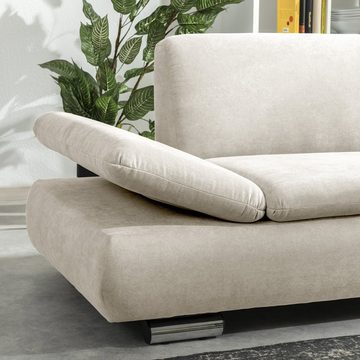 Max Winzer® Ecksofa Terrence Sofa 2,5-Sitzer links mit Ecksofa rechts Flachgewebe beige, 1 Stück, Made in Germany