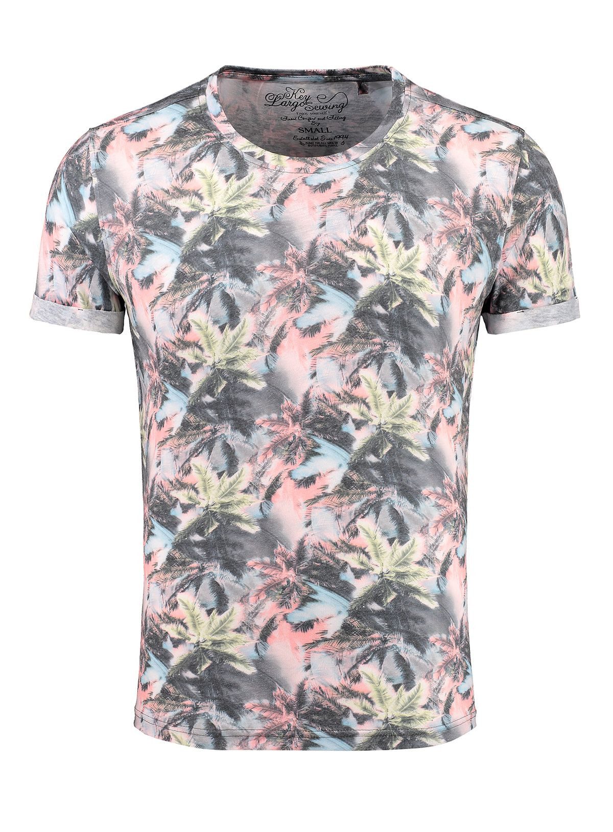 T-Shirt Florida Hawaii Look Palmennmuster MT00403