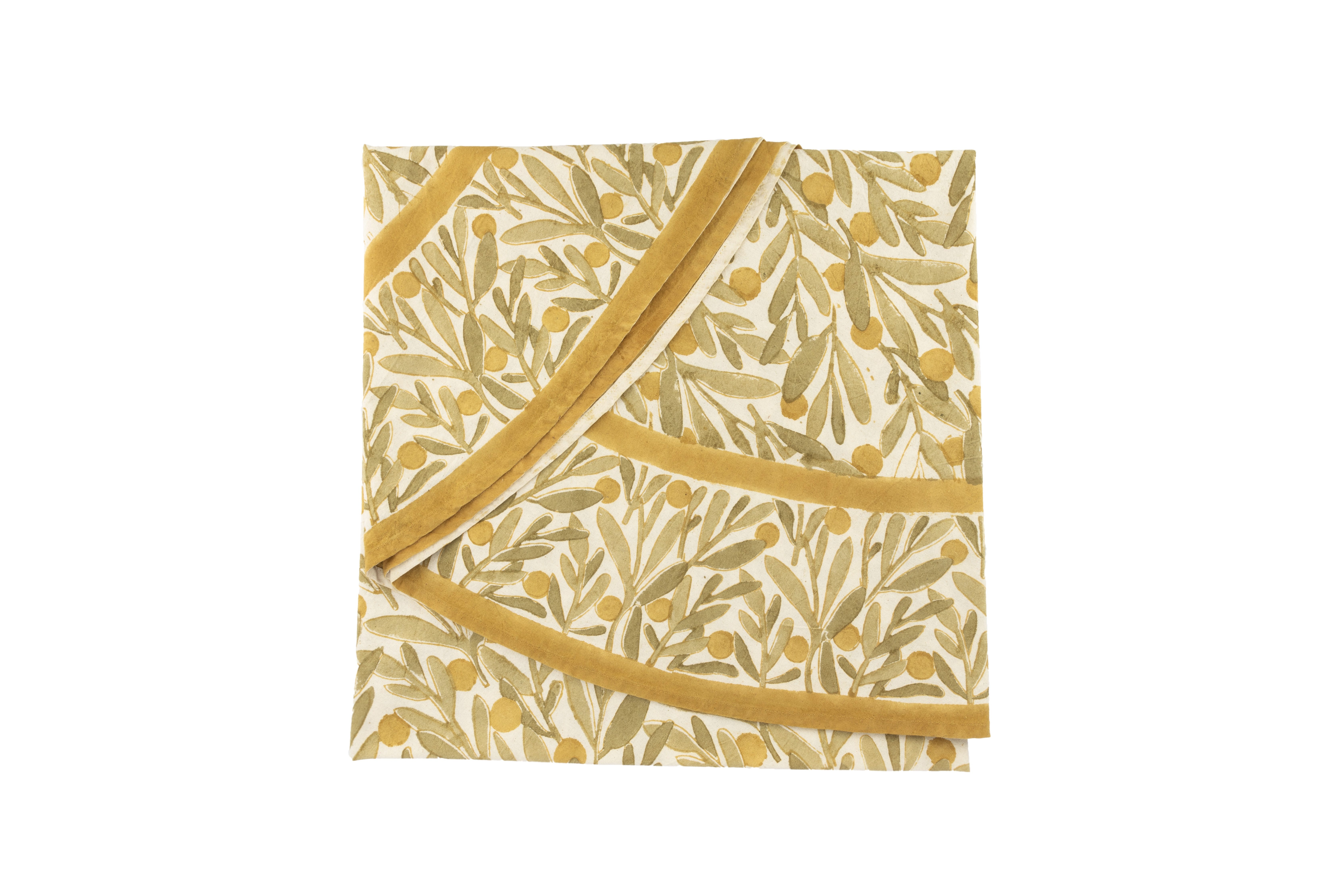 El Puente Tischdecke Tischdecke "Olive", Handmade, Fair Trade