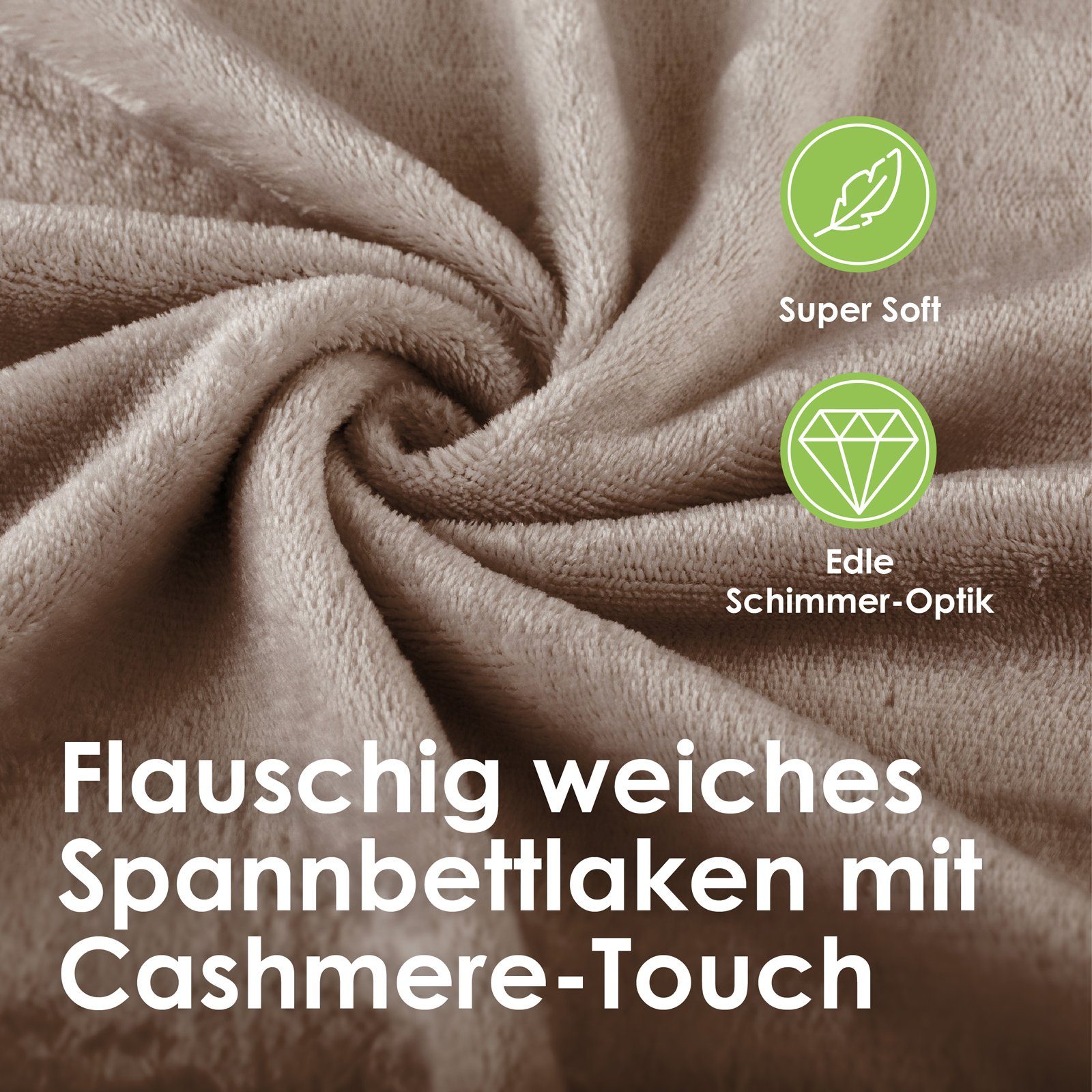 heimtexland Spannbettlaken Cashmere Touch Spannbetttuch Super Soft Bettlake günstig online kaufen