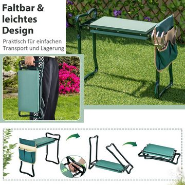 COSTWAY Kniebank Gartenhocker klappbar, für Gartenarbeit, bis 150kg belastbar