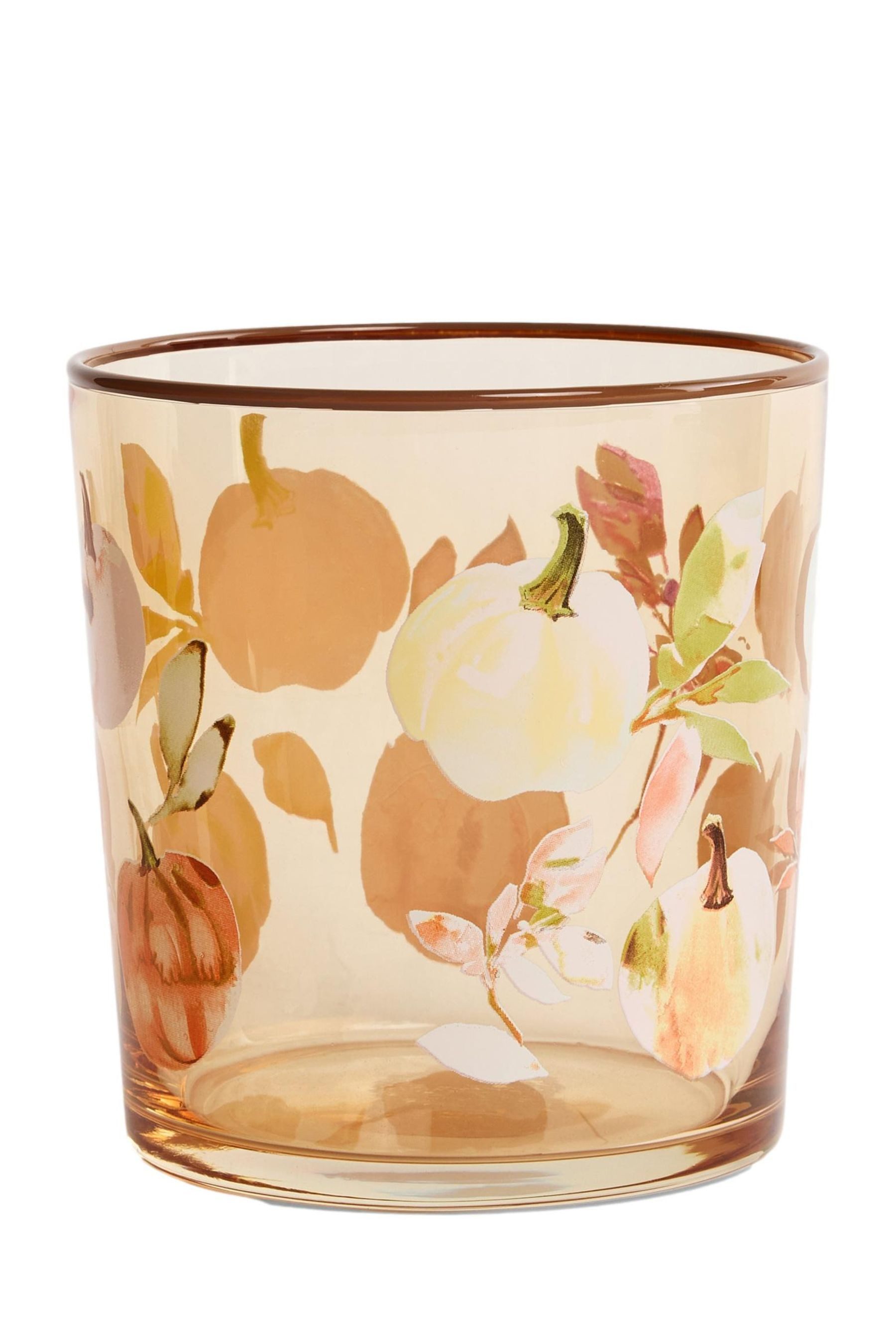 Next Tumbler-Glas 4er-Set Trinkgläser mit Herbst-Kürbis-Motiv, 4-tlg., Glas