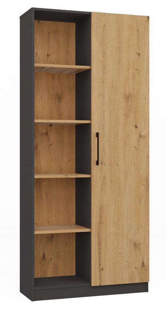 ibonto Bücherregal Modernes Halboffenes Bücherschrank mit 10 Regalen