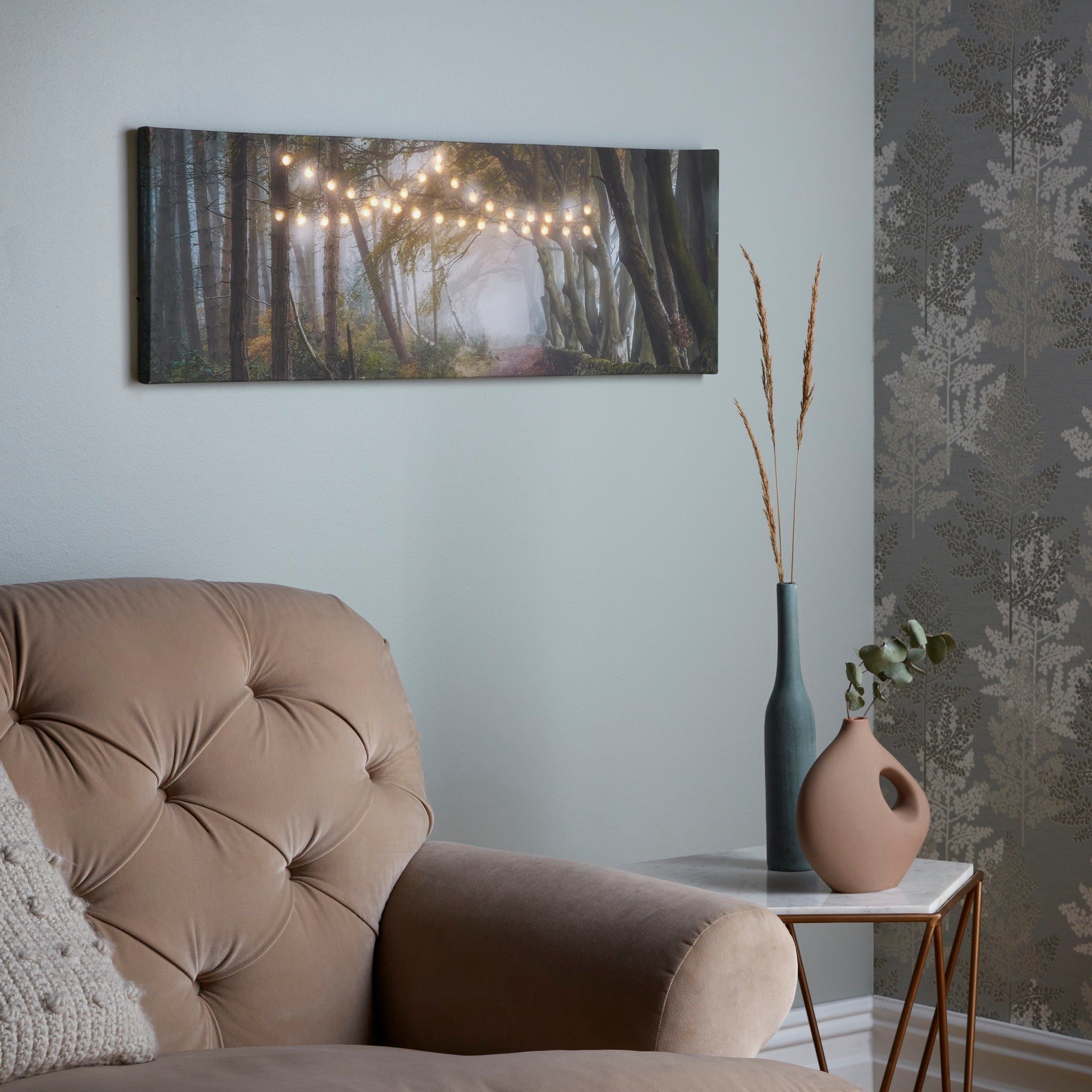 LED-Bild Waldspaziergang LED 30x90cm