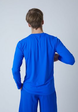 SPORTKIND Funktionsshirt Tennis Rundhals Longsleeve Shirt Jungen & Herren kobaltblau