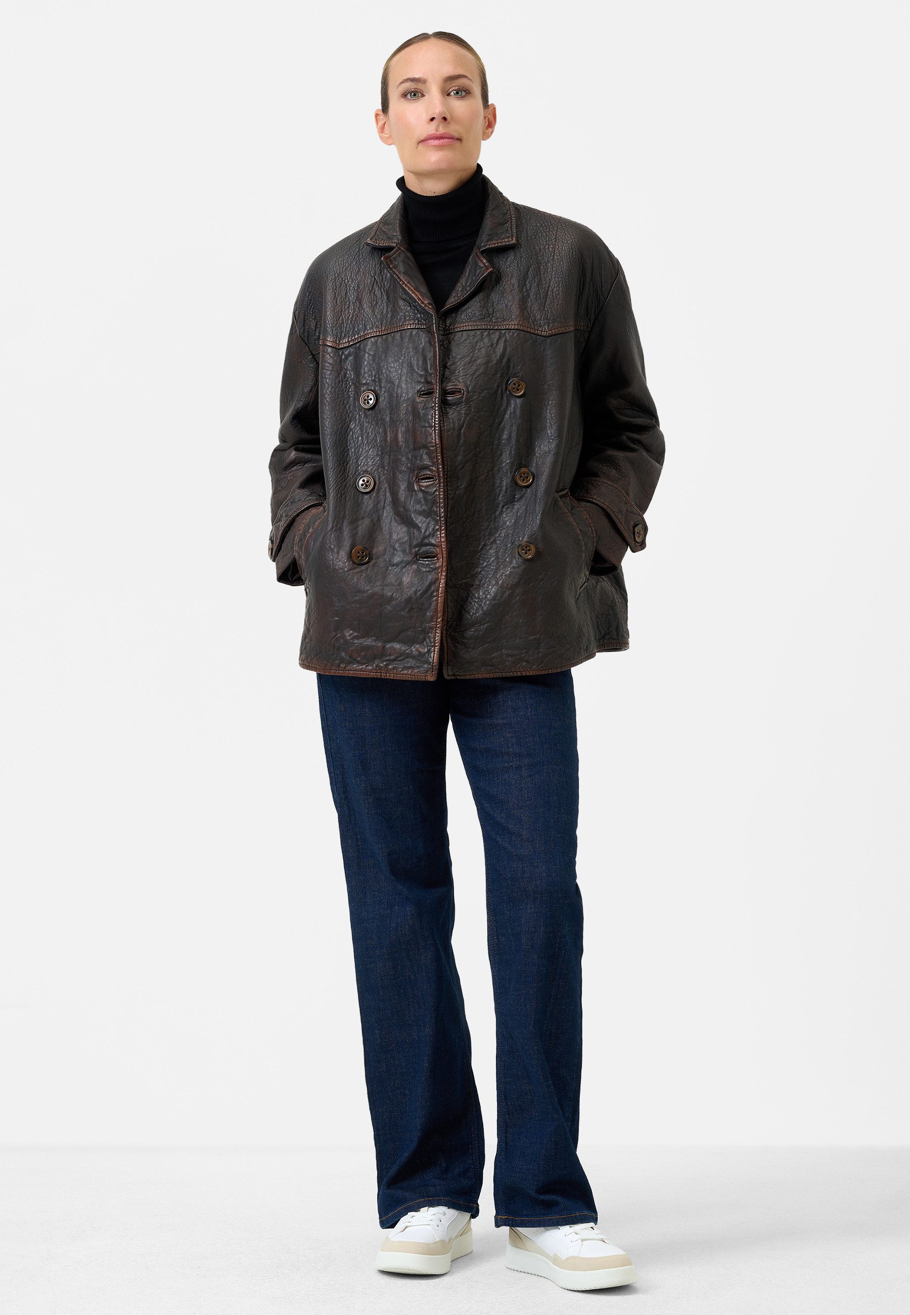RICANO Lederjacke Oceane Lederjacke im Vintage-Look günstig online kaufen