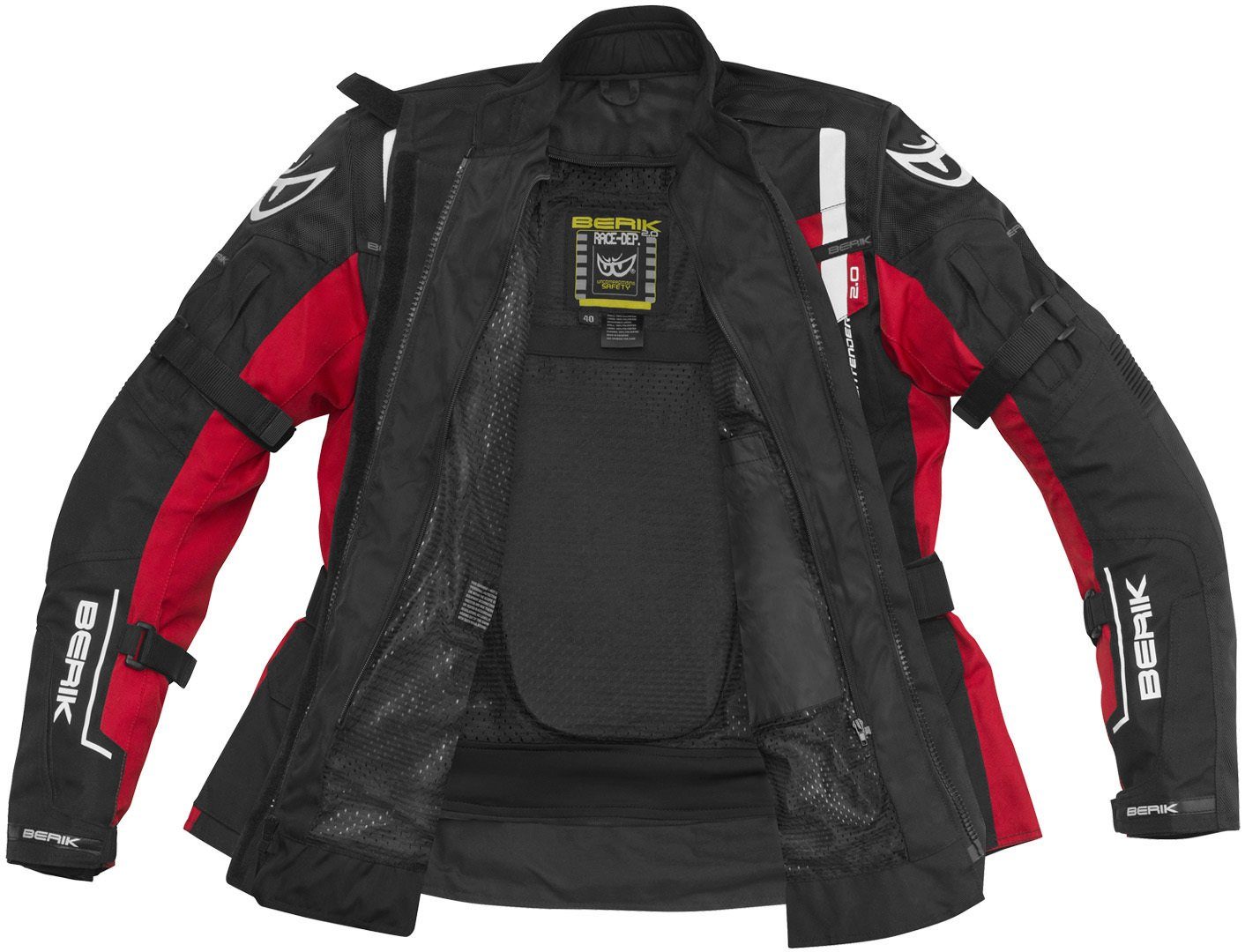 Berik Motorradjacke Torino wasserdichte Damen Motorrad Textiljacke Verbindungsreißverschluss,Ellenbogenprotektoren enthalten,herausn