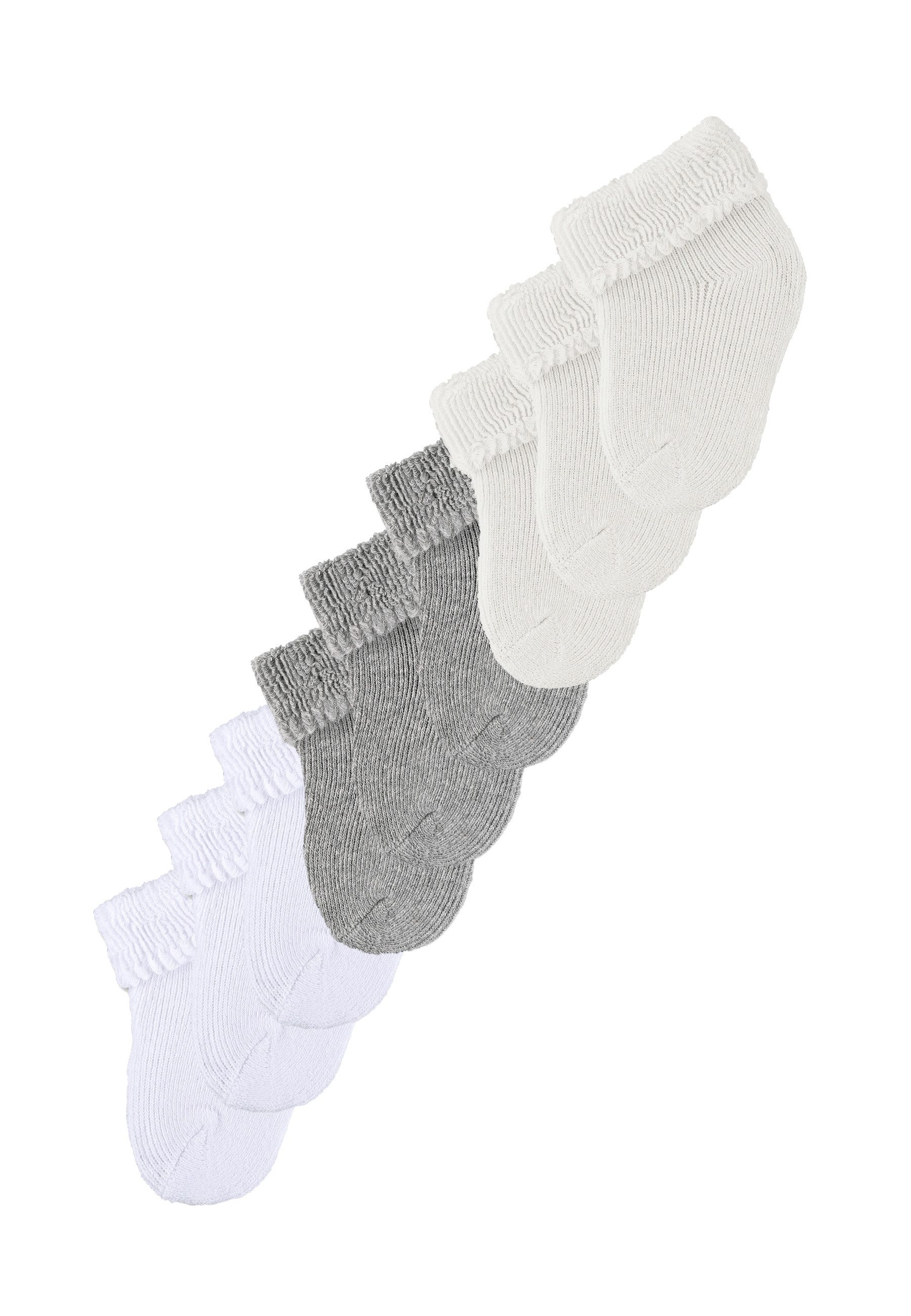 Sterntaler® Feinsöckchen Multipack Erstlingssocken mit Umschlag und Innenfrottee (9-Paar, 9er-Pack)