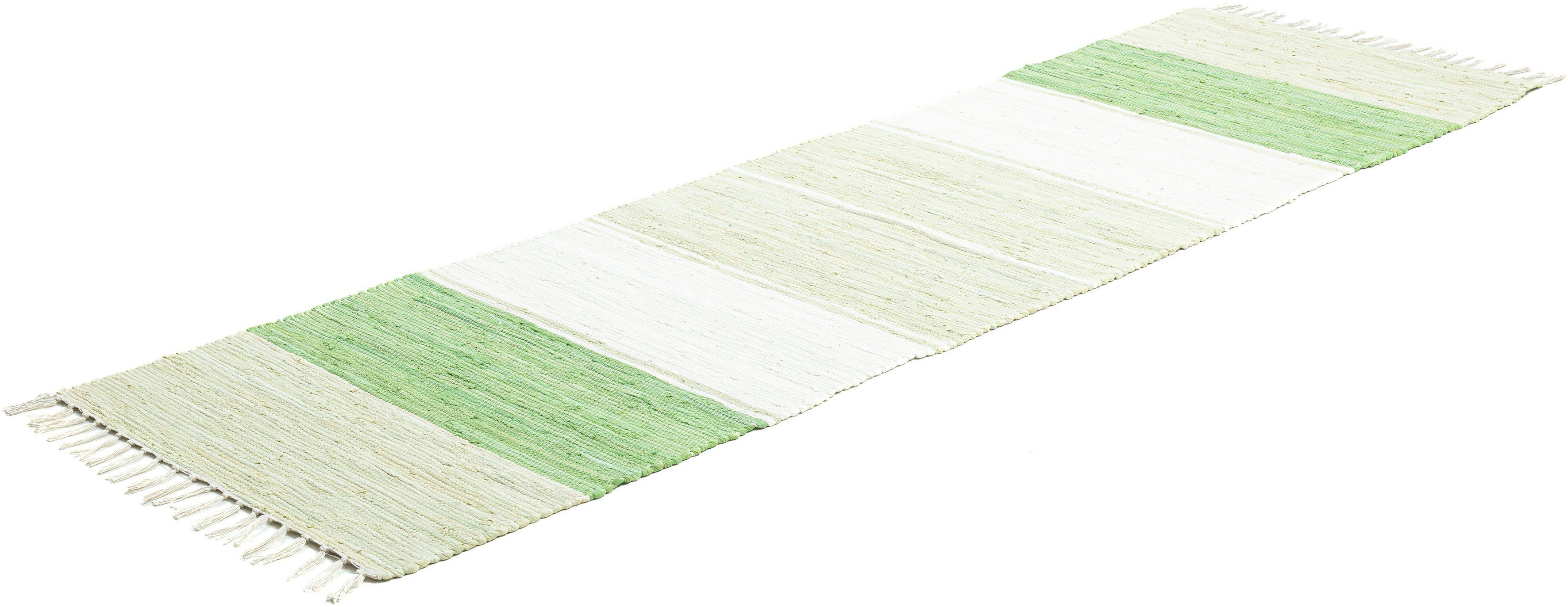 THEKO Teppich Stripe Cotton, handgewebt, rechteckig, günstig online kaufen