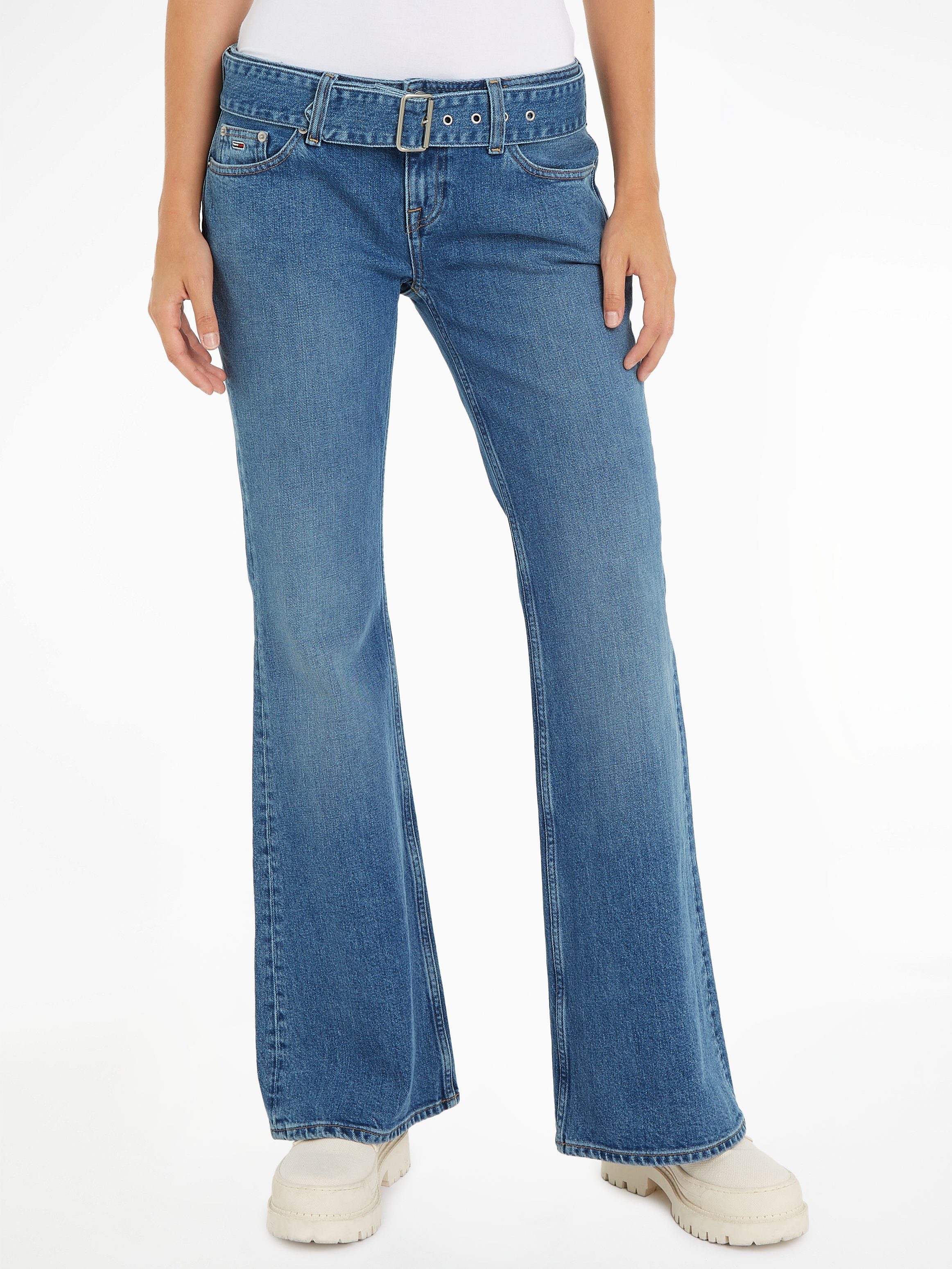 Tommy Jeans Schlagjeans LW FLR BELTED günstig online kaufen