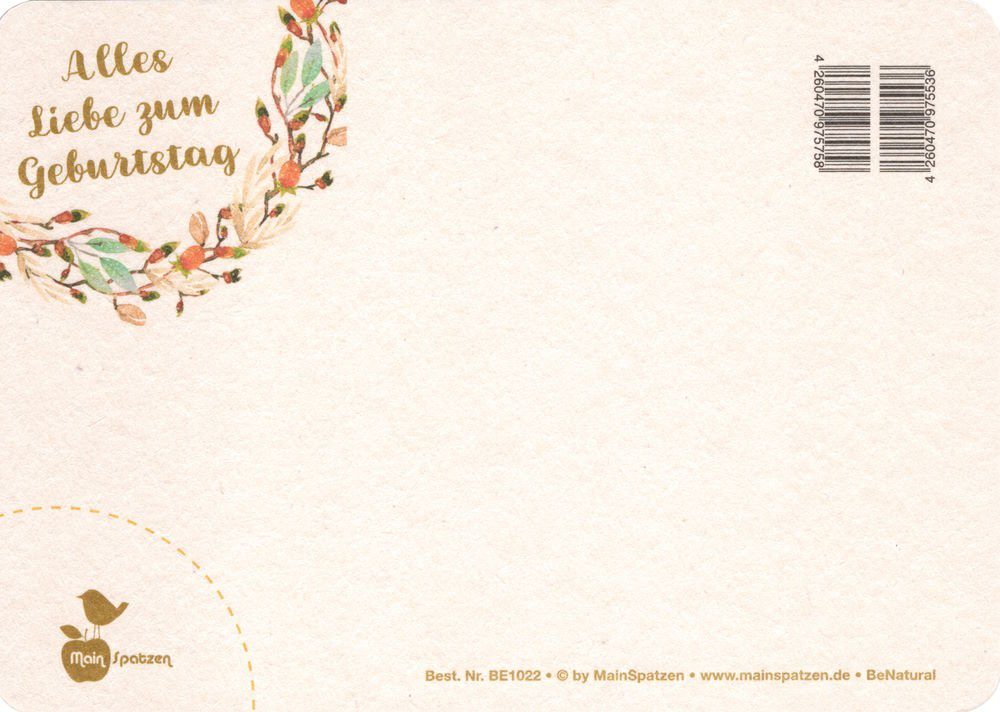 Thumbnail - Postkarte Papp-Postkarte "Alles Liebe zum Geburtstag"