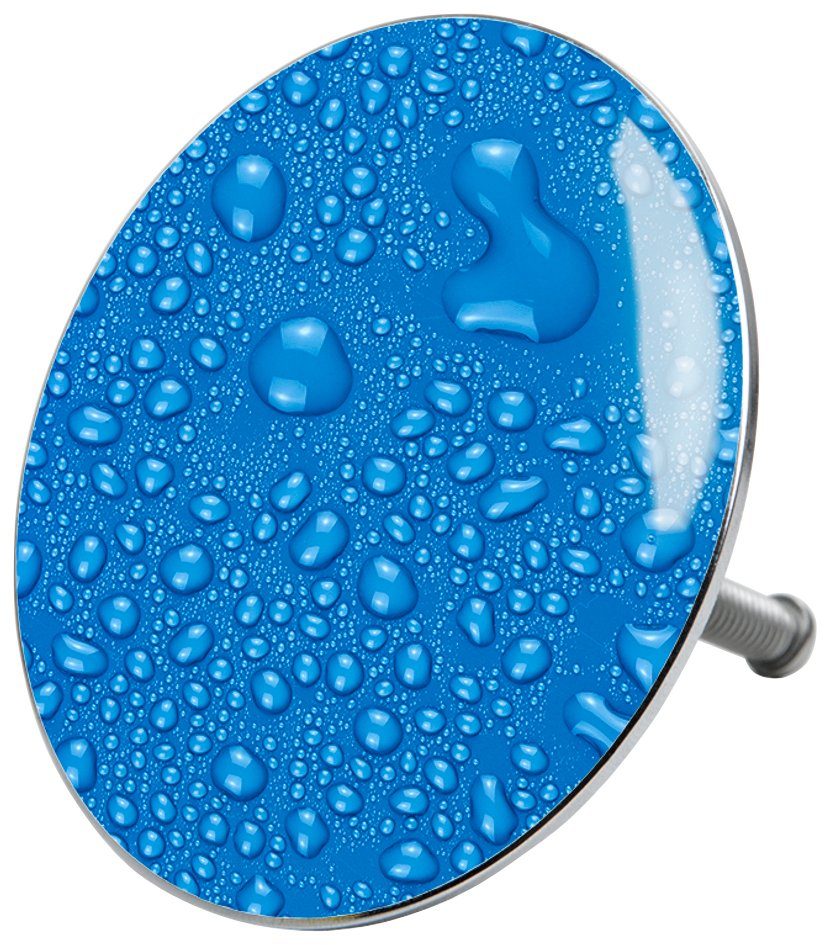 Badewannenstöpsel Tautropfen Blau