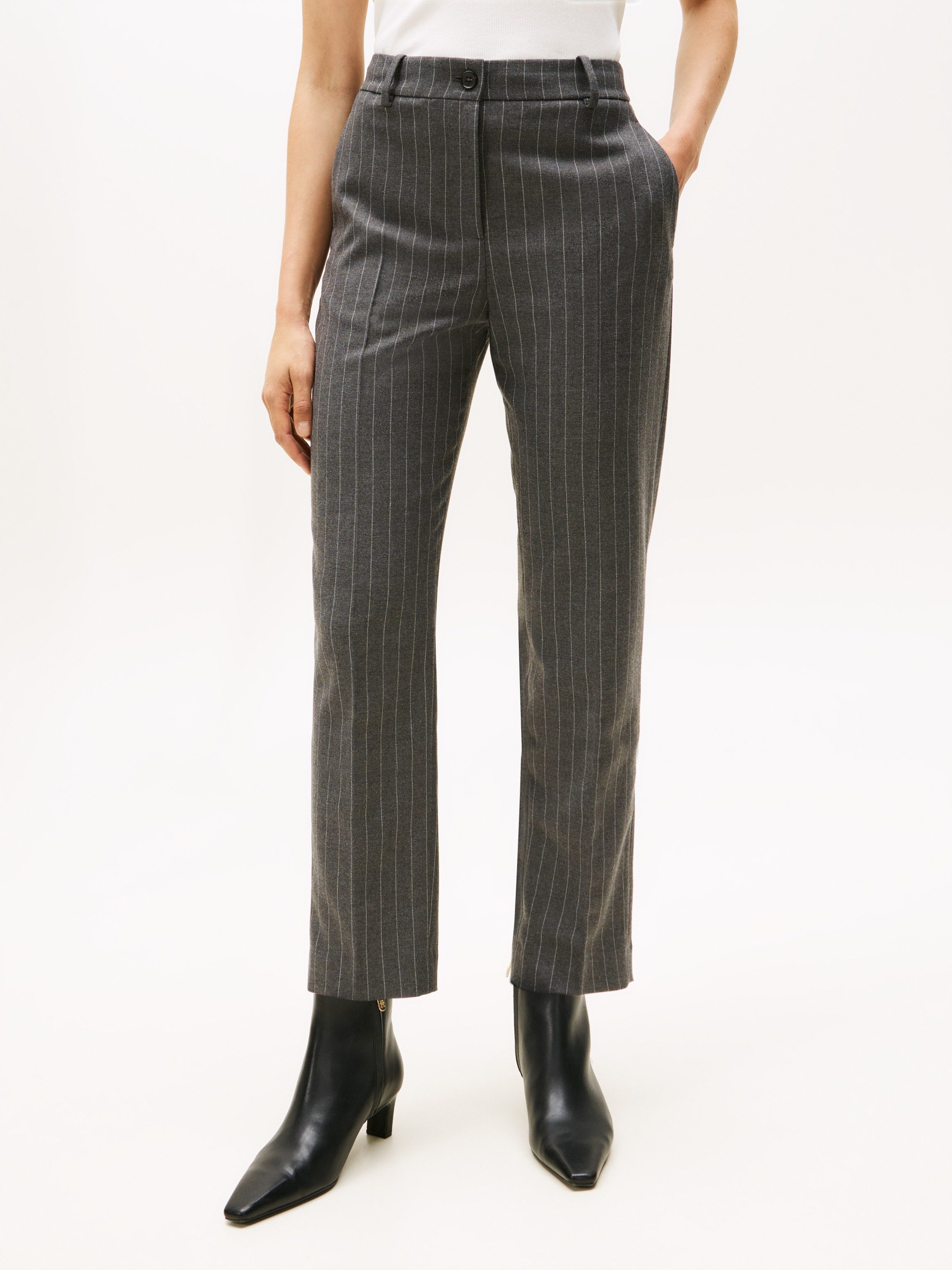 Tommy Hilfiger Webhose PINSTRIPE SLIM STRAIGHT PANT mit Nadelstreifen günstig online kaufen