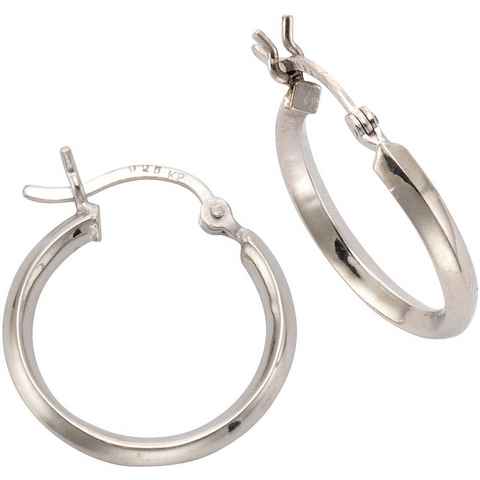 Firetti Paar Creolen Schmuck Geschenk Silber 925 Basic glänzend verschiedene Größen Silber