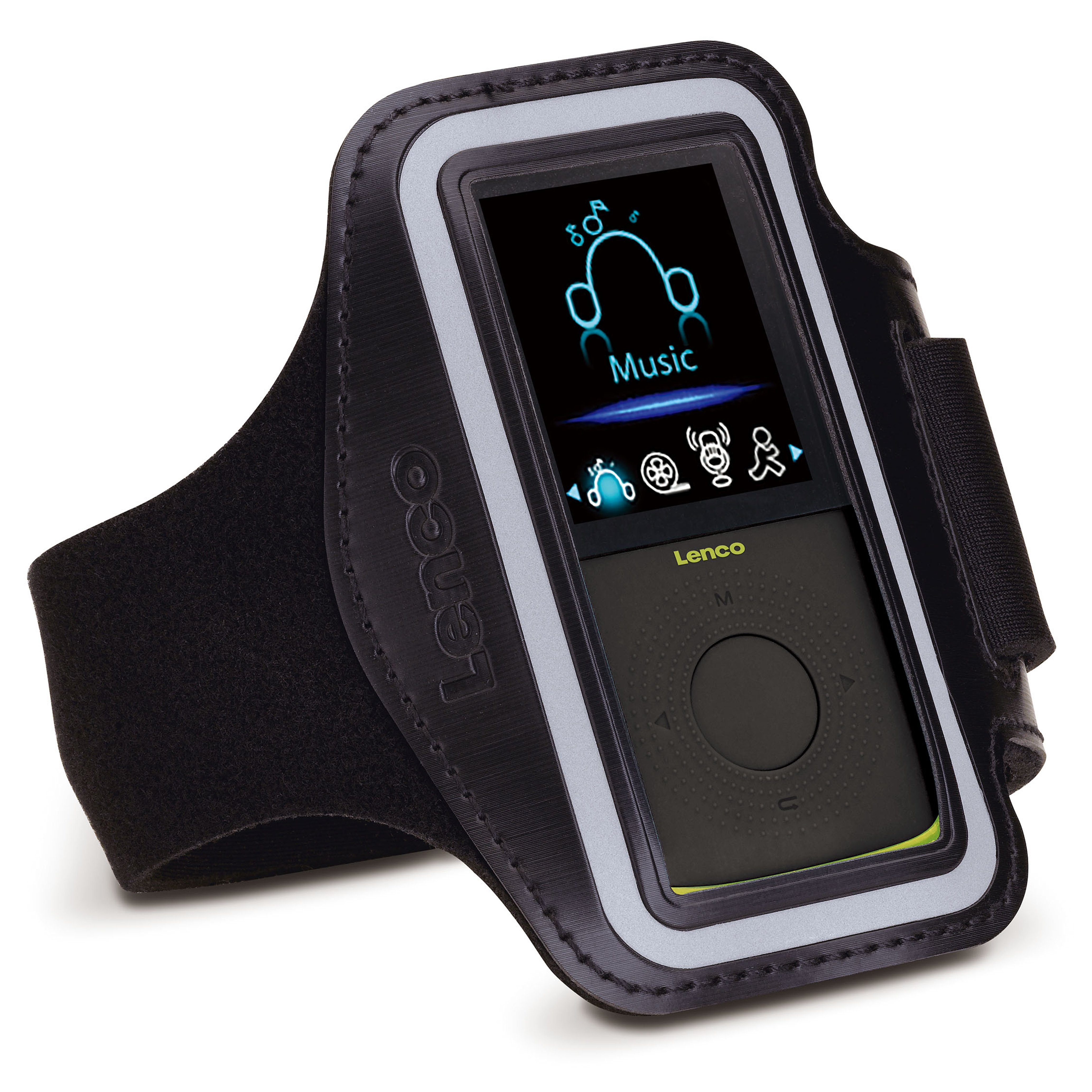 Lenco PODO-153 MP3-Player (4 GB, MP3-Player/Schrittzähler erweiterbar bis 32 GB, 3h Akku in 2 Farben)