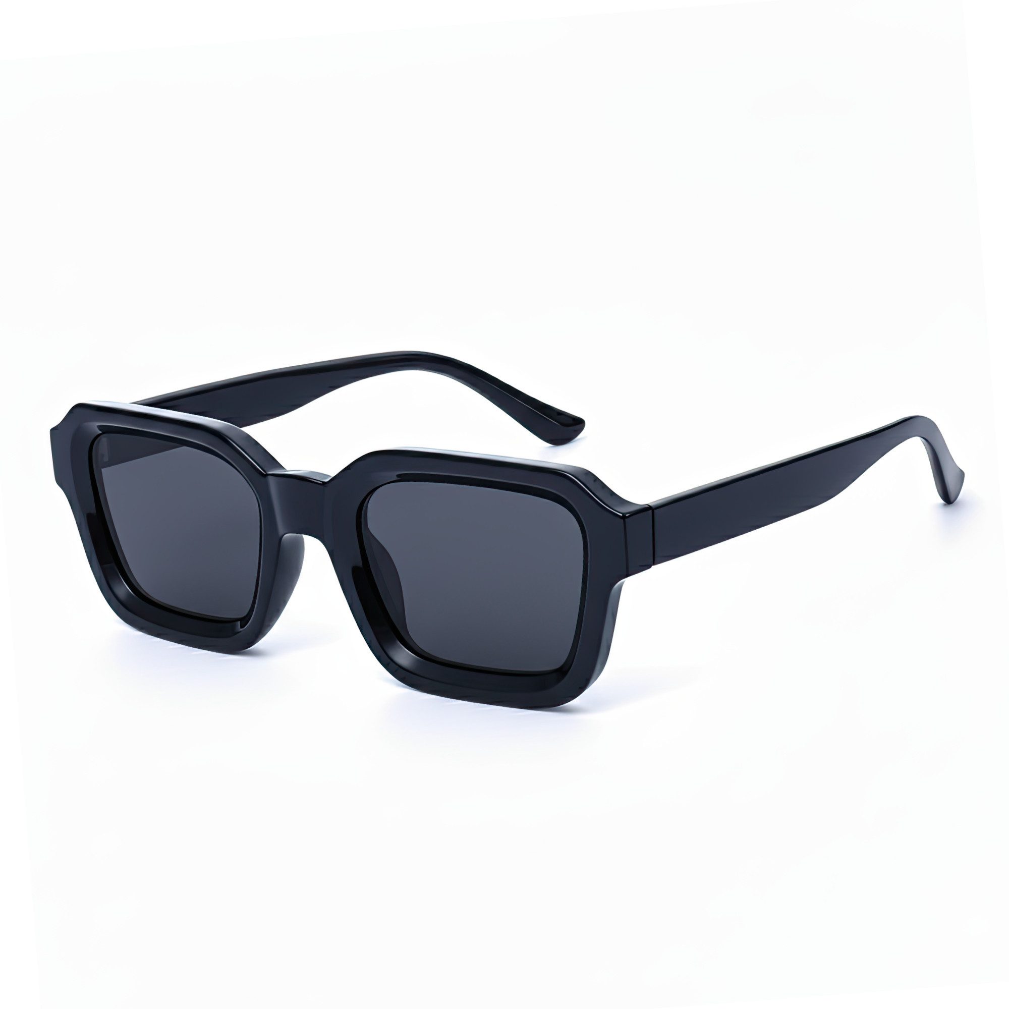 salazar.plus Sonnenbrille Dick Rechteckig Unisex Klotzig Damen Herren Brille schwarz orange blau