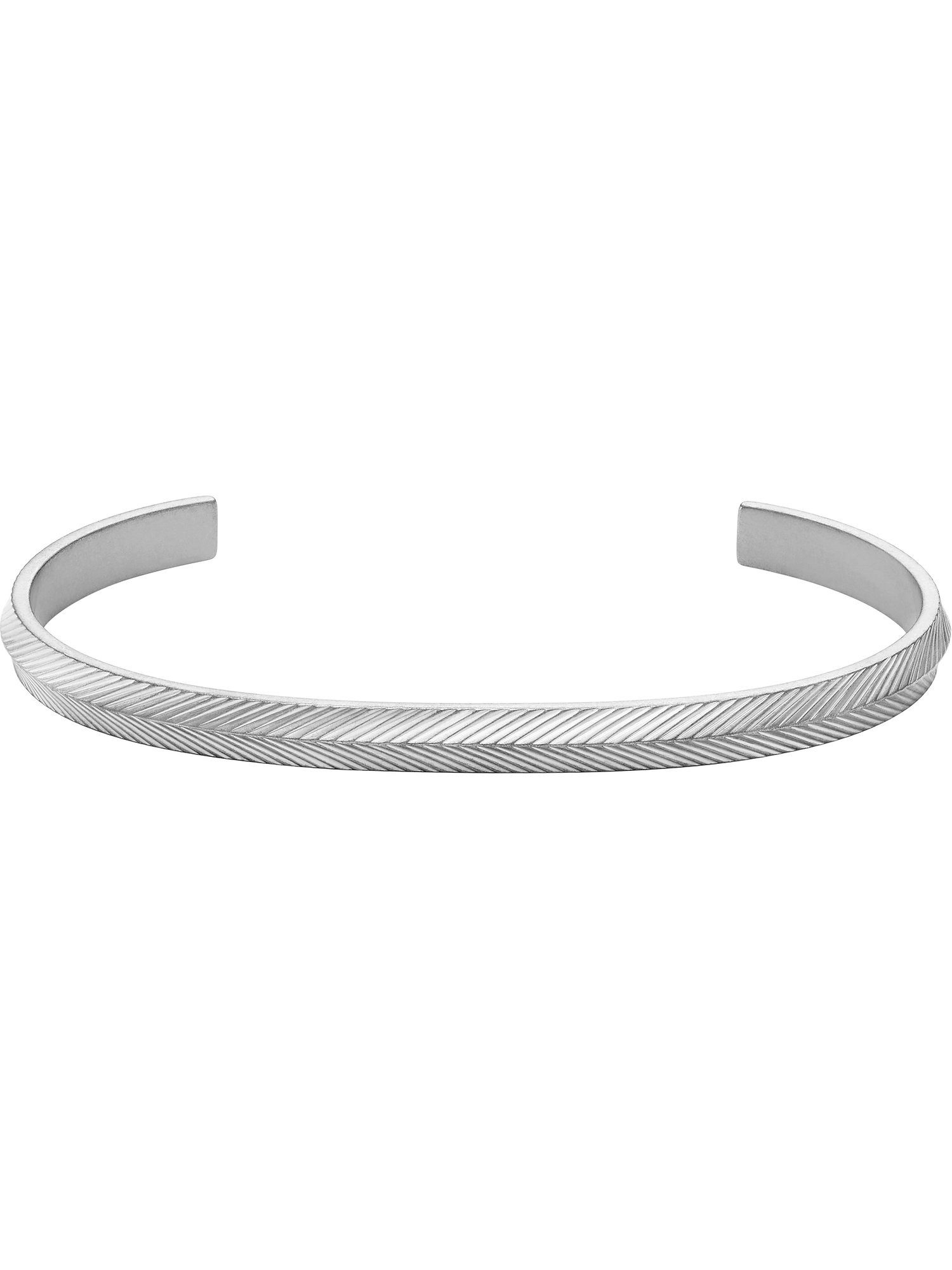Armreif Fossil Herren-Armreif Edelstahl