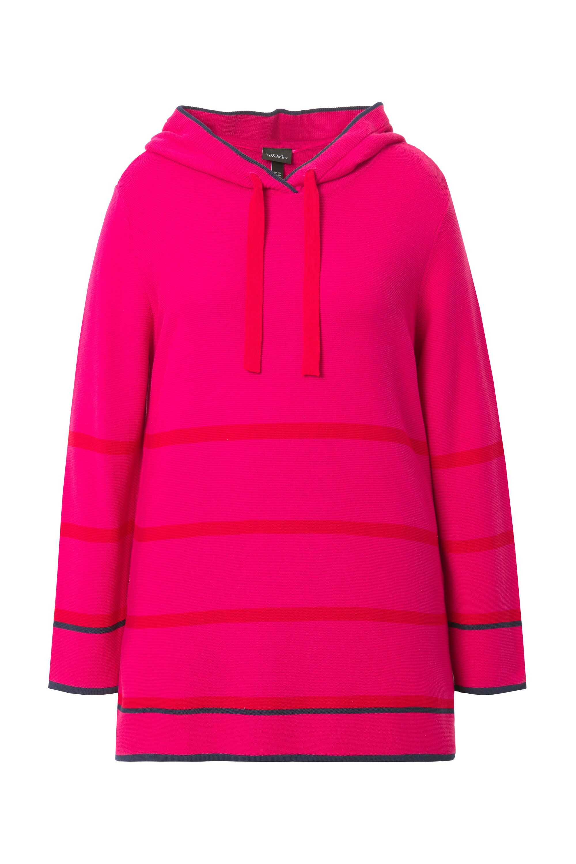 Ulla Popken Wollpullover Pullover Ringel Farbakzente günstig online kaufen