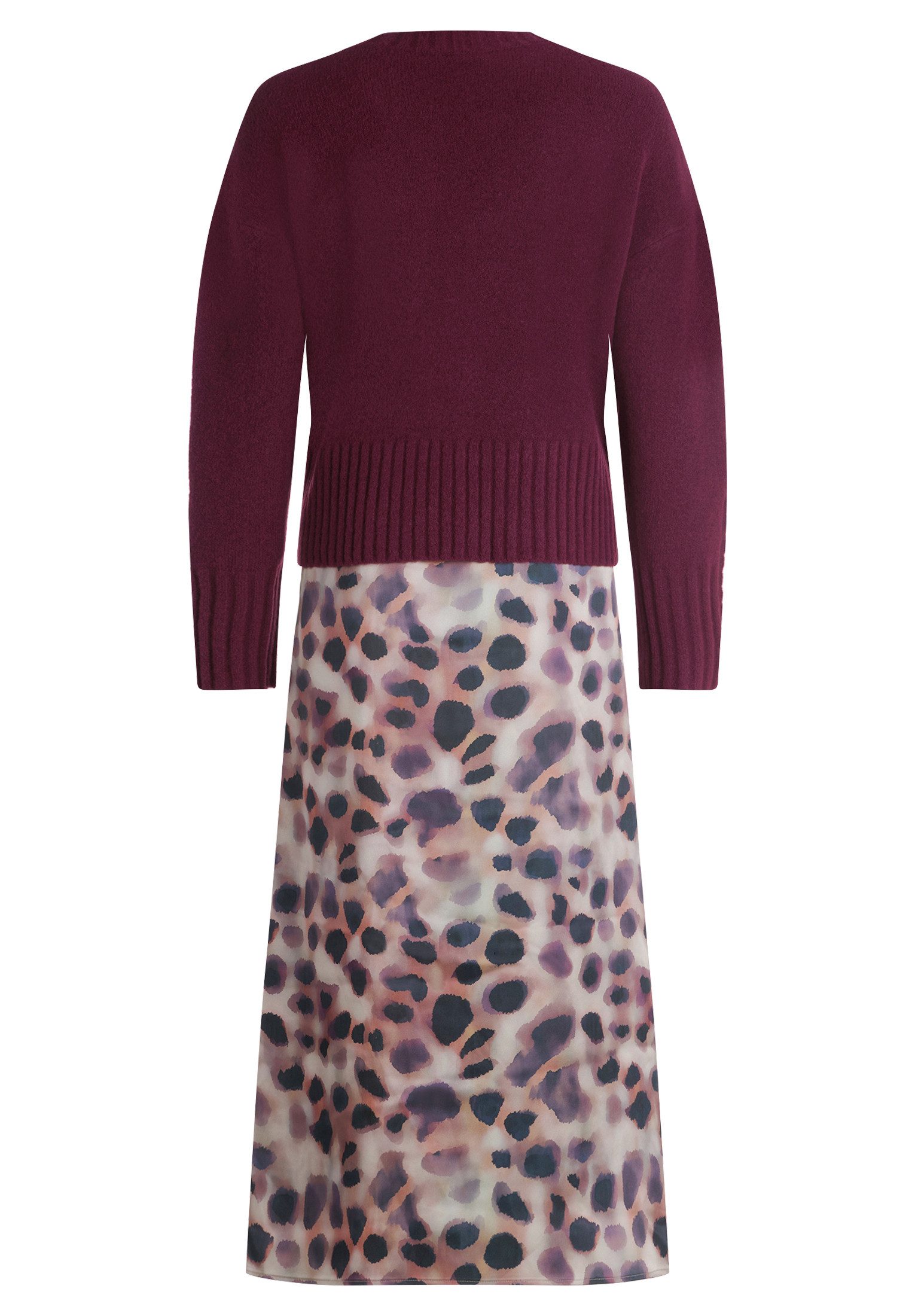 Cartoon Midikleid Damen 2er Set