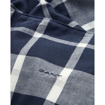 Kissenhülle Gant Home Kopfkissenbezug mit Reißverschluss Flannel Check Marine (40x, Gant