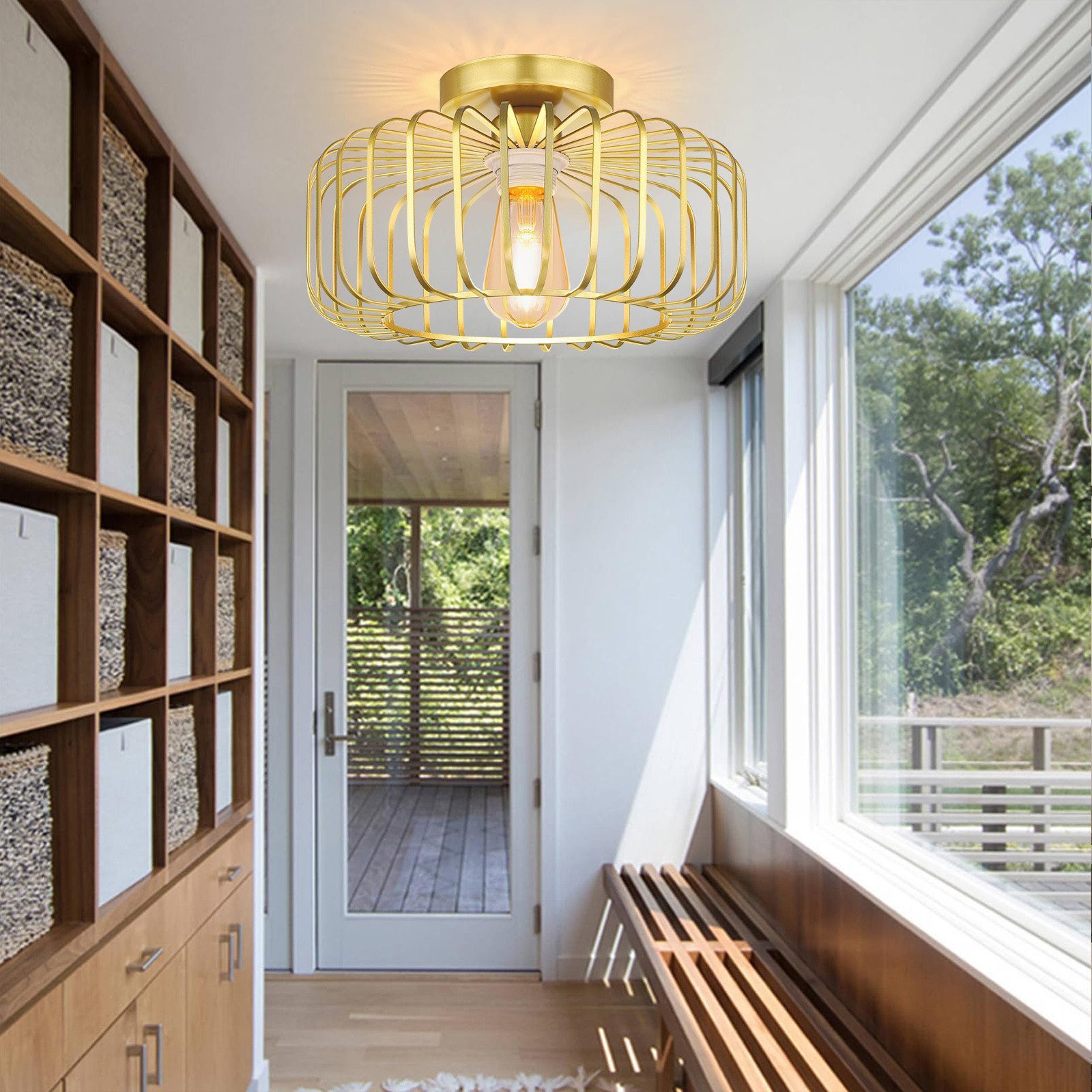 MUPOO Deckenleuchte Deckenleuchte,Moderne Deckenleuchten E27 Runde Deckenla günstig online kaufen