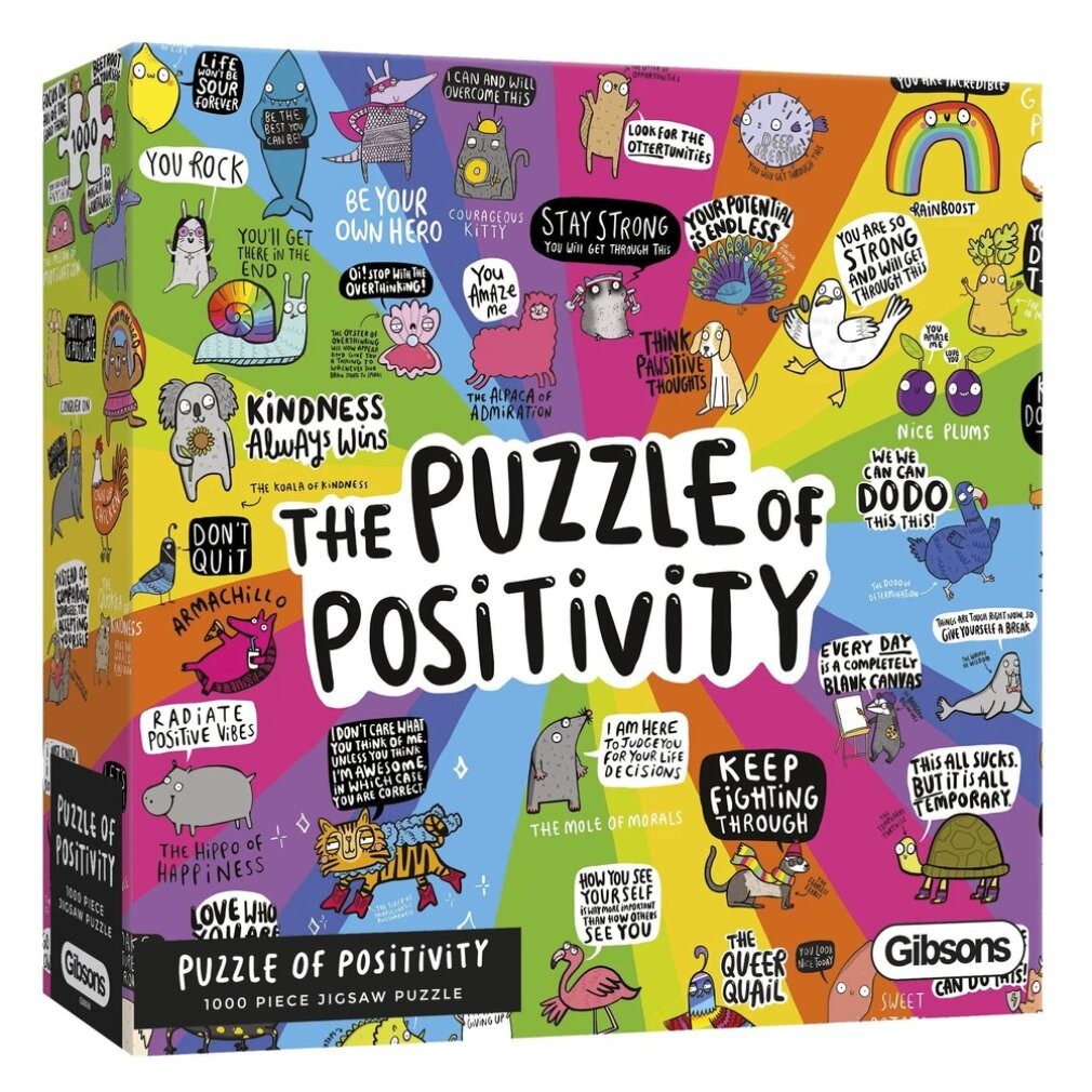 GIBSONS Puzzle Positives Denken Puzzle 1000 Teile, Puzzleteile