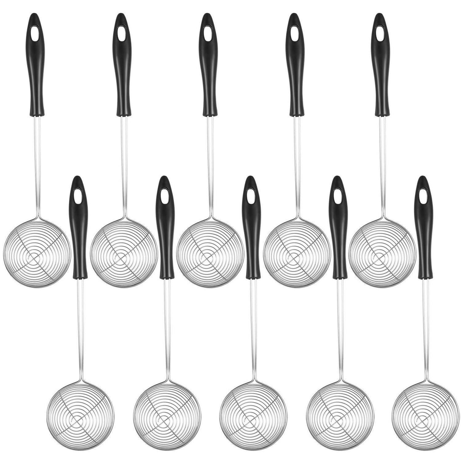 LuxusKollektion Seihlöffel Küchensieb Edelstahl 10er Set