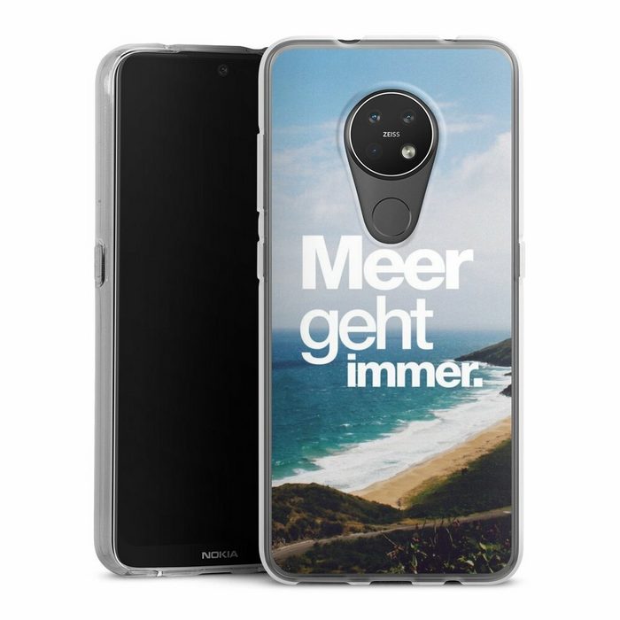 DeinDesign Handyhülle Meer Urlaub Sommer Meer geht immer Nokia 6.2 Silikon Hülle Bumper Case Handy Schutzhülle Smartphone Cover