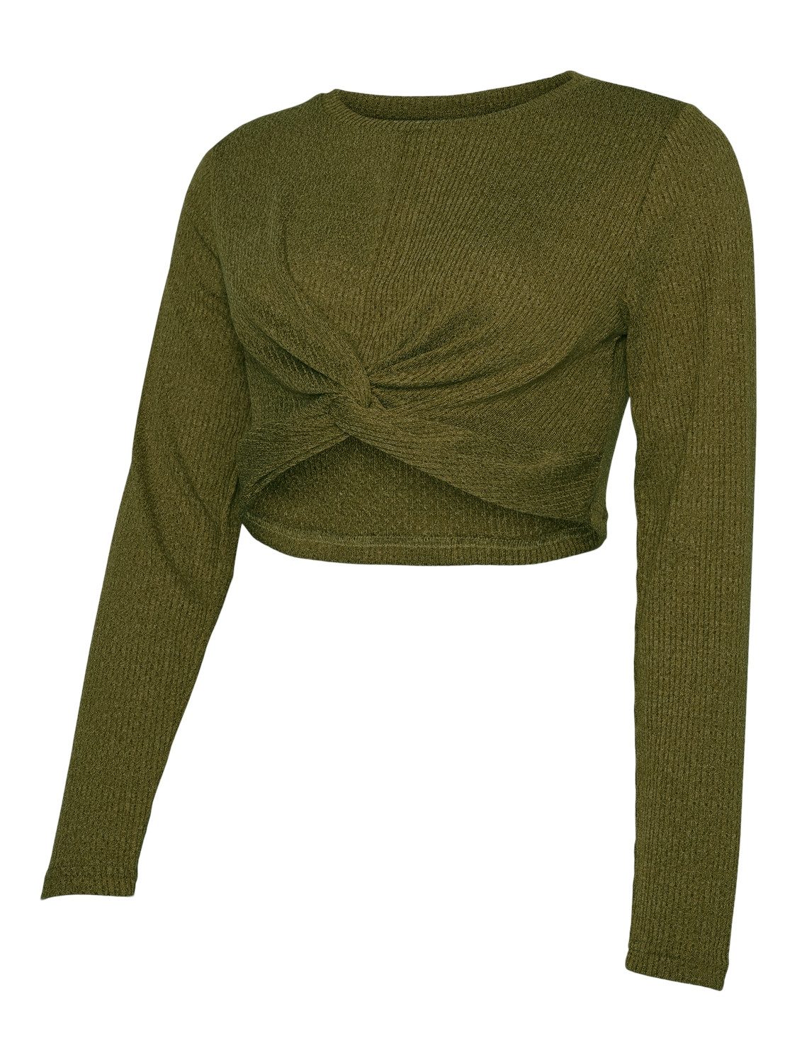 Mamalicious Langarmshirt MLMELONI LS CROP TOP NOOS Materialmix, regular fit