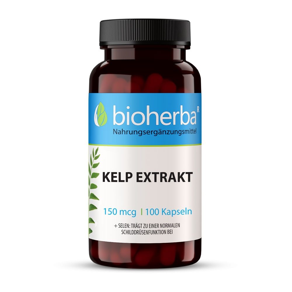 BIOHERBA R Kelp Extrakt 150 mcg 100 Kapseln Для домработницы