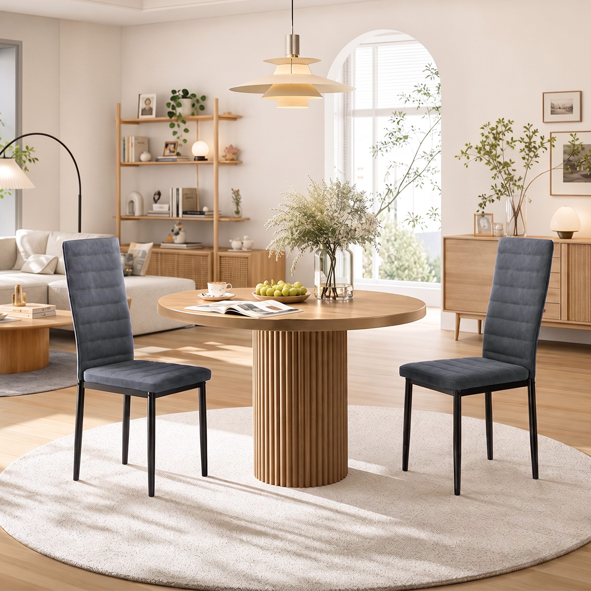 Blishom Esszimmerstuhl Esszimmerstühle 6er-Set, Küchenstuhl mit Gepolstert, 41x50x97 cm (6 St) – Bild 3 von 5
