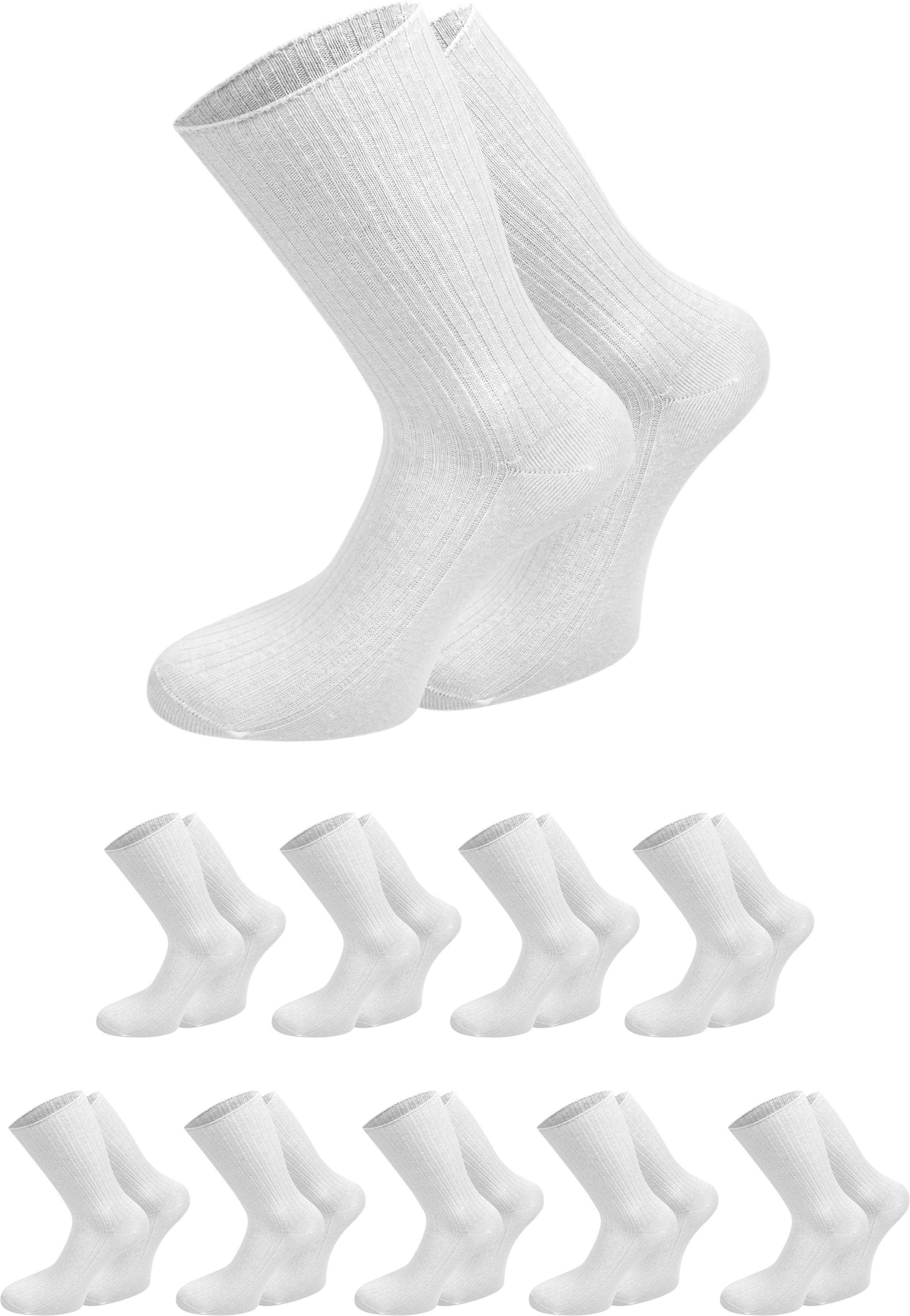 normani Diabetikersocken 10 Paar Arztsocken (10 Paar) ohne einschneidendes Bündchen, angenehmer Abschlussrand