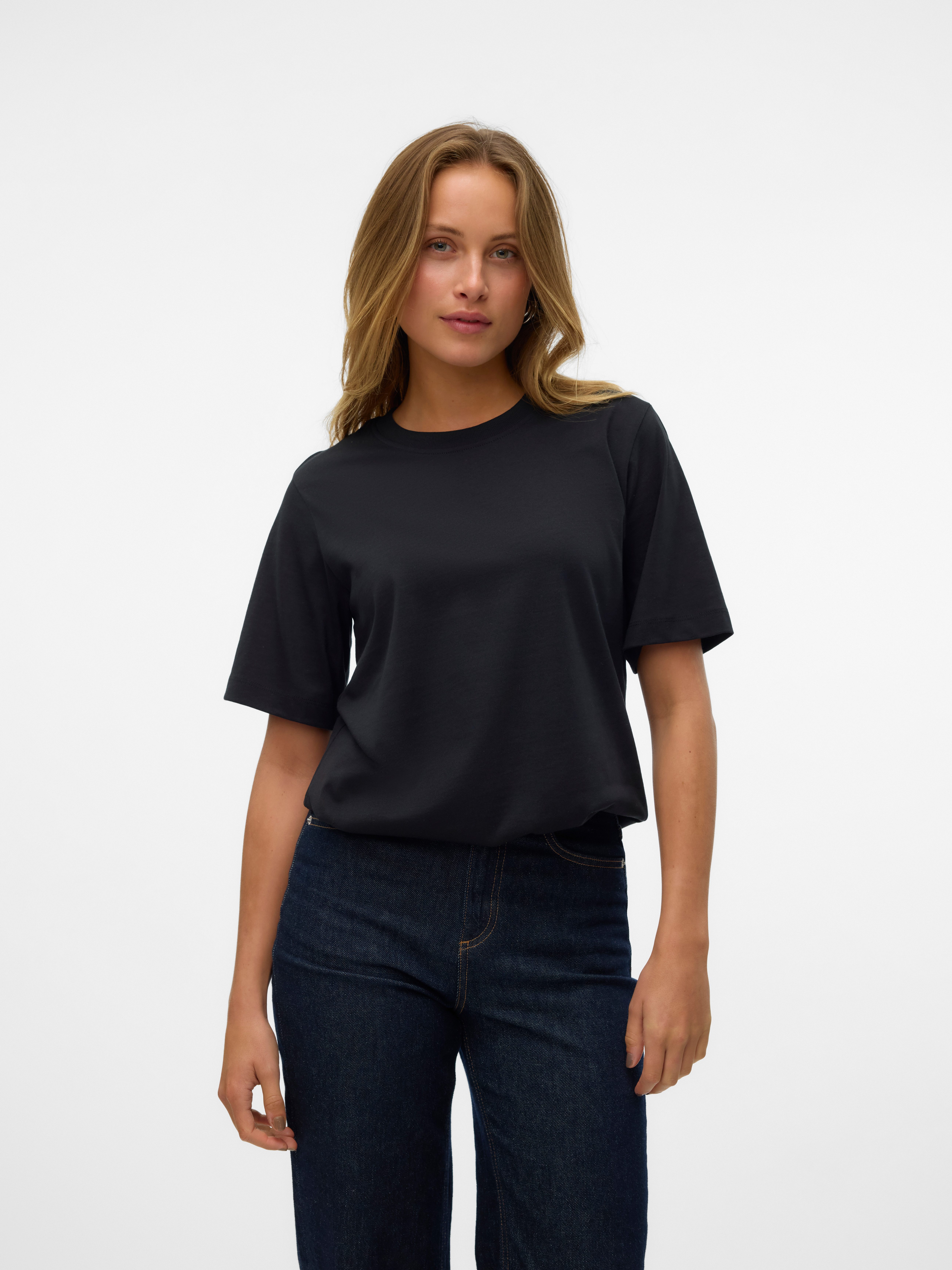 Vero Moda Kurzarmshirt VMDEMI SS O-NECK TOP JRS. Reduzierter Preis € 11,72. Unverbindliche Preisempfehlung € 19,99