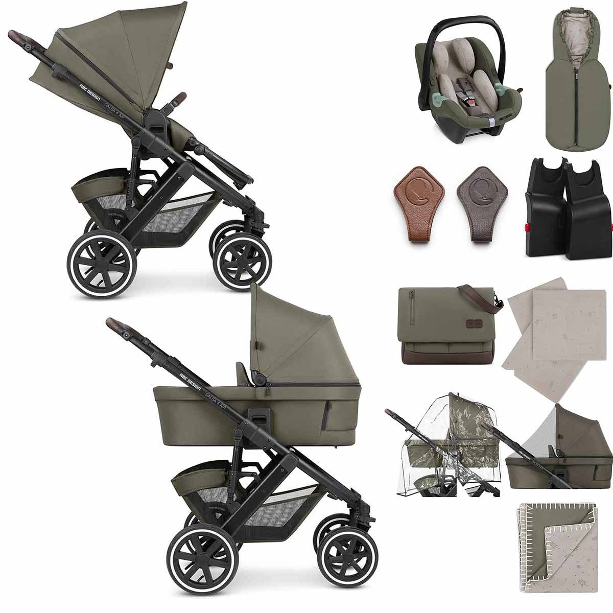ABC Design Kombi-Kinderwagen ABC Design Salsa 4 Air - Starter Set 3in1 Kombikinderwagen Kollektion