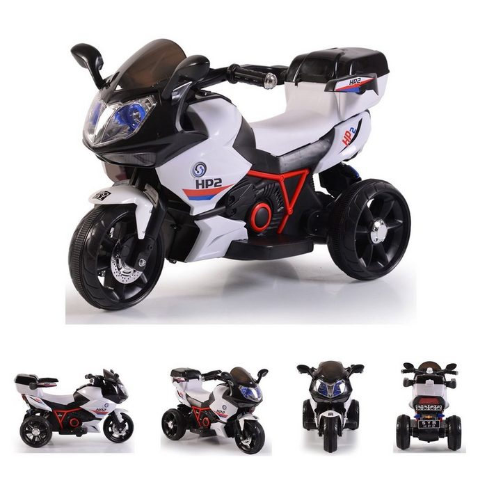 Moni Elektro-Kindermotorrad Kinder Elektromotorrad HP2 FB-6187 Belastbarkeit 30 kg mit Musikfunktion Spielzeugkorb ab 3 Jahre