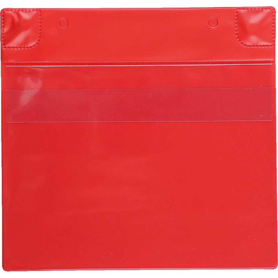 König Werbeanlagen Zeitungsständer tarifold Magnettasche, rot, Einlegemaß DIN A5 (quer), 225x220x2mm, 5 Stück/VE