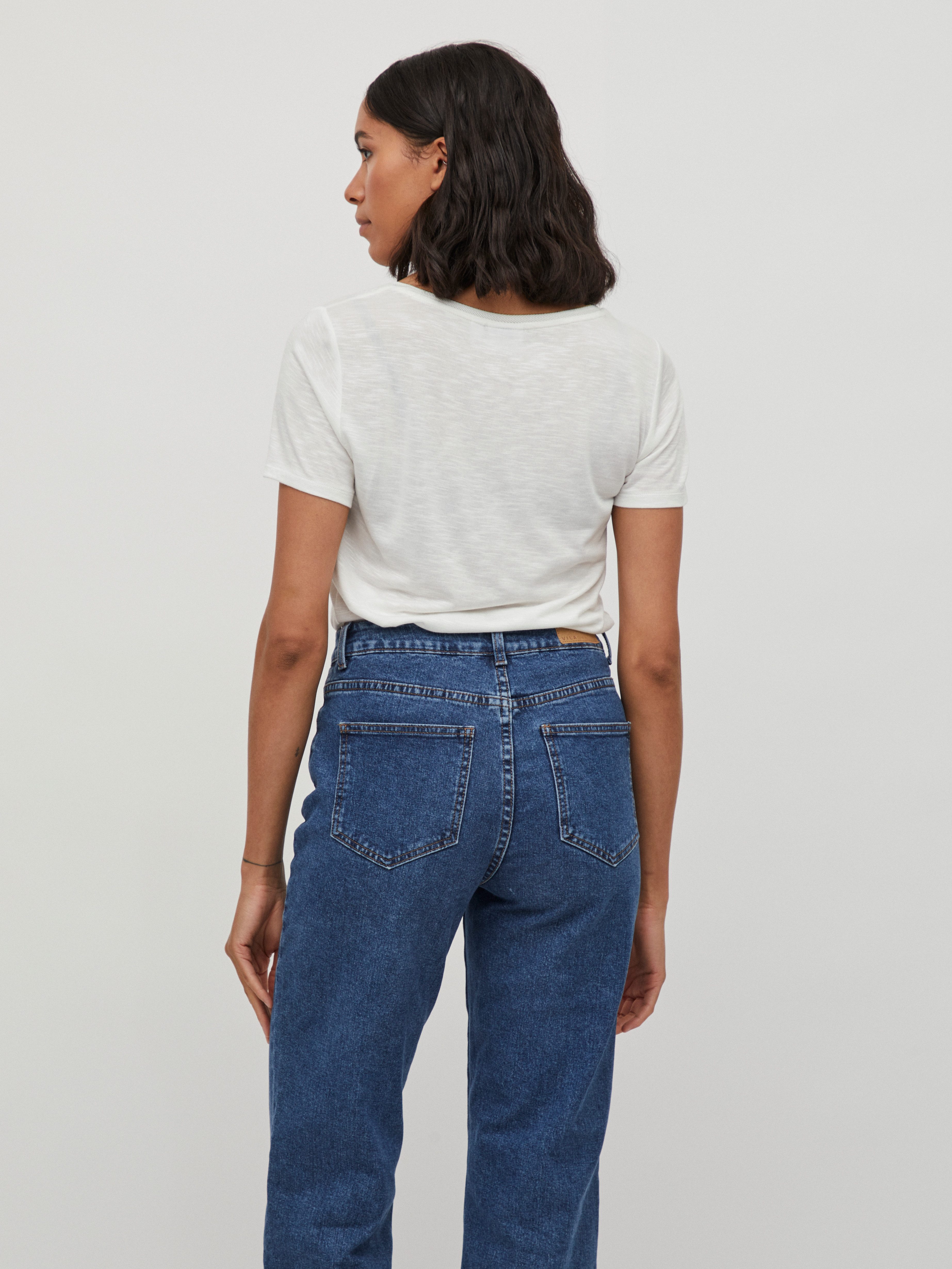 Vila T-Shirt VINOEL S/S TOP - NOOS Viskosemischung, regular fit
