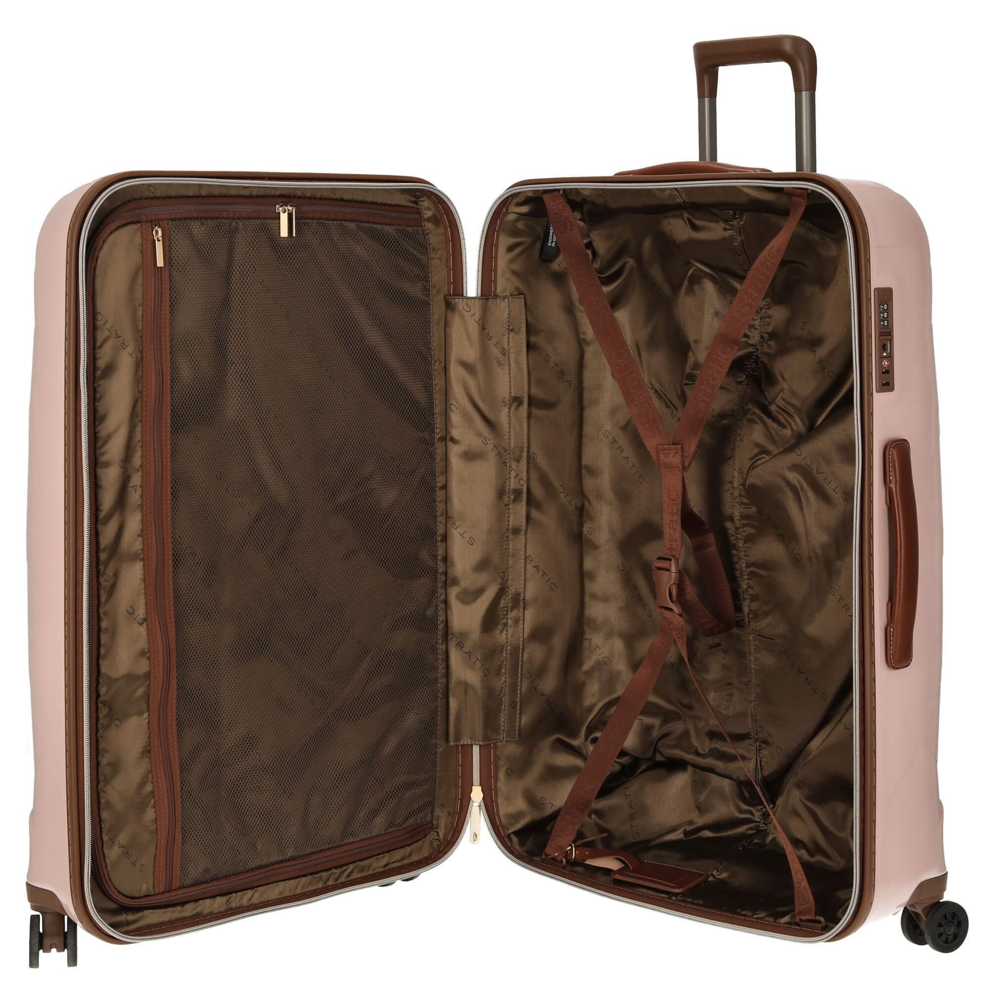 Stratic Trolley cm and More 4-Rollen-Trolley - Rollen 76 L, 4 Leather rose