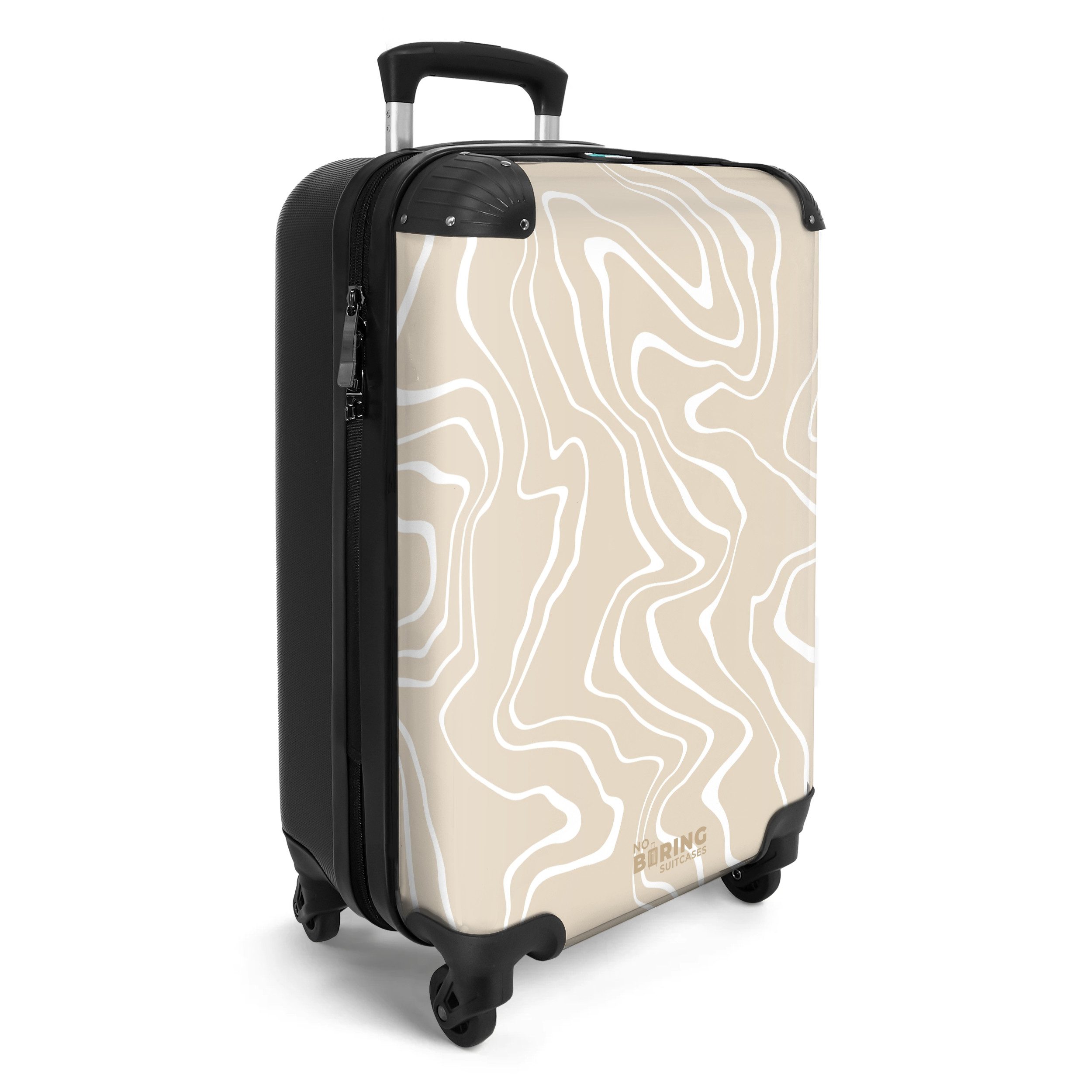 NoBoringSuitcases.com© Hartschalen-Trolley Beigefarbener Hintergrund mit ab günstig online kaufen