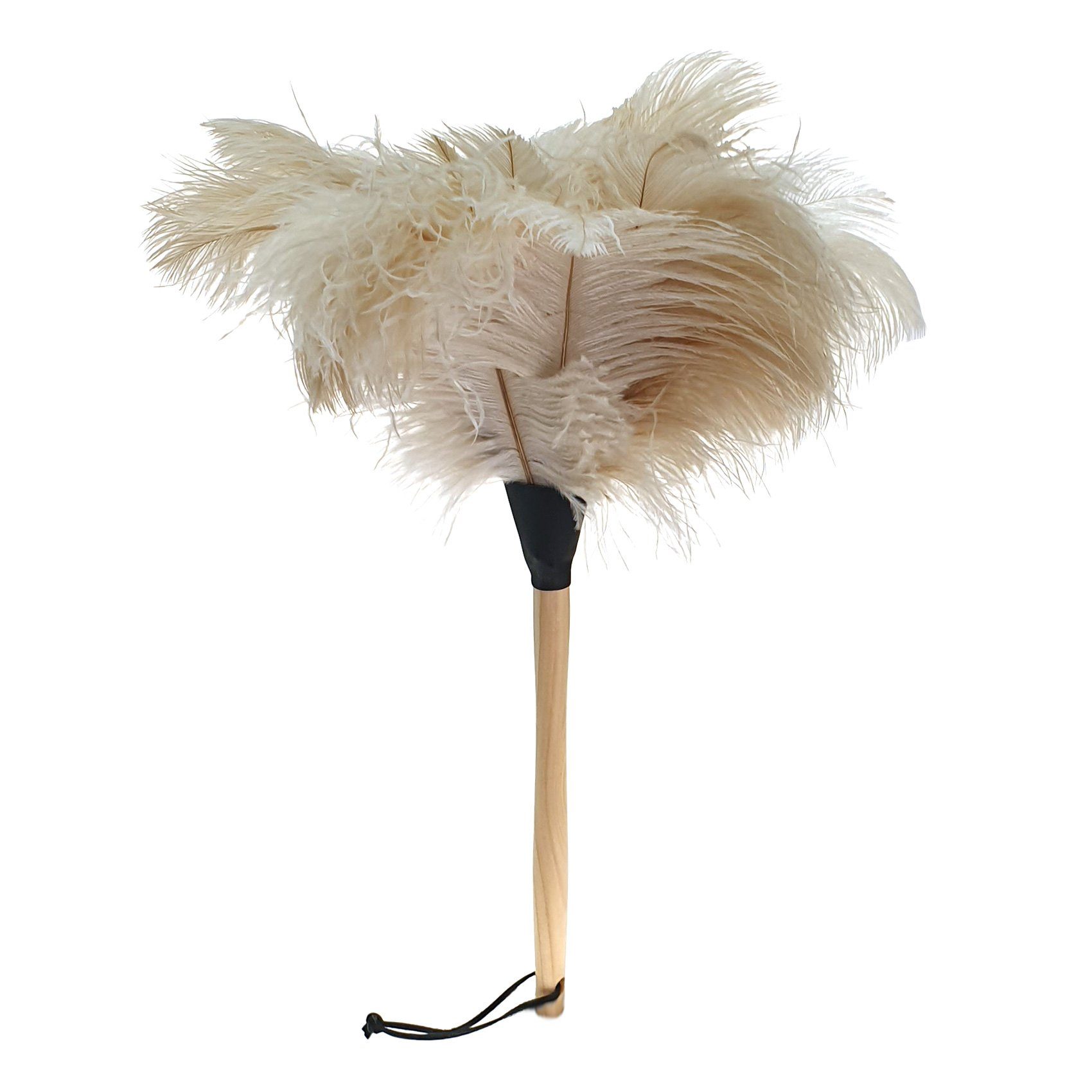 Bürstenhaus Redecker Staubwedel Redecker Staubwedel mit Straußenenfedern Cremefarben Buchenholz 50 cm