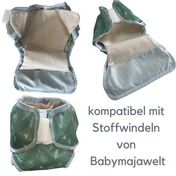Babymajawelt Stoffwindeln Natur Stoffwindeln mit Innentasche - für alle Überhosen (Starter Set, 5-St., 5 Stück), Waschbar, Mitwachsend, Saugfähig, Hautfreundlich, Made in EU