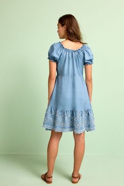 Next Sommerkleid Sommerkleid mit Lochstickerei aus Lyocell (1-tlg)