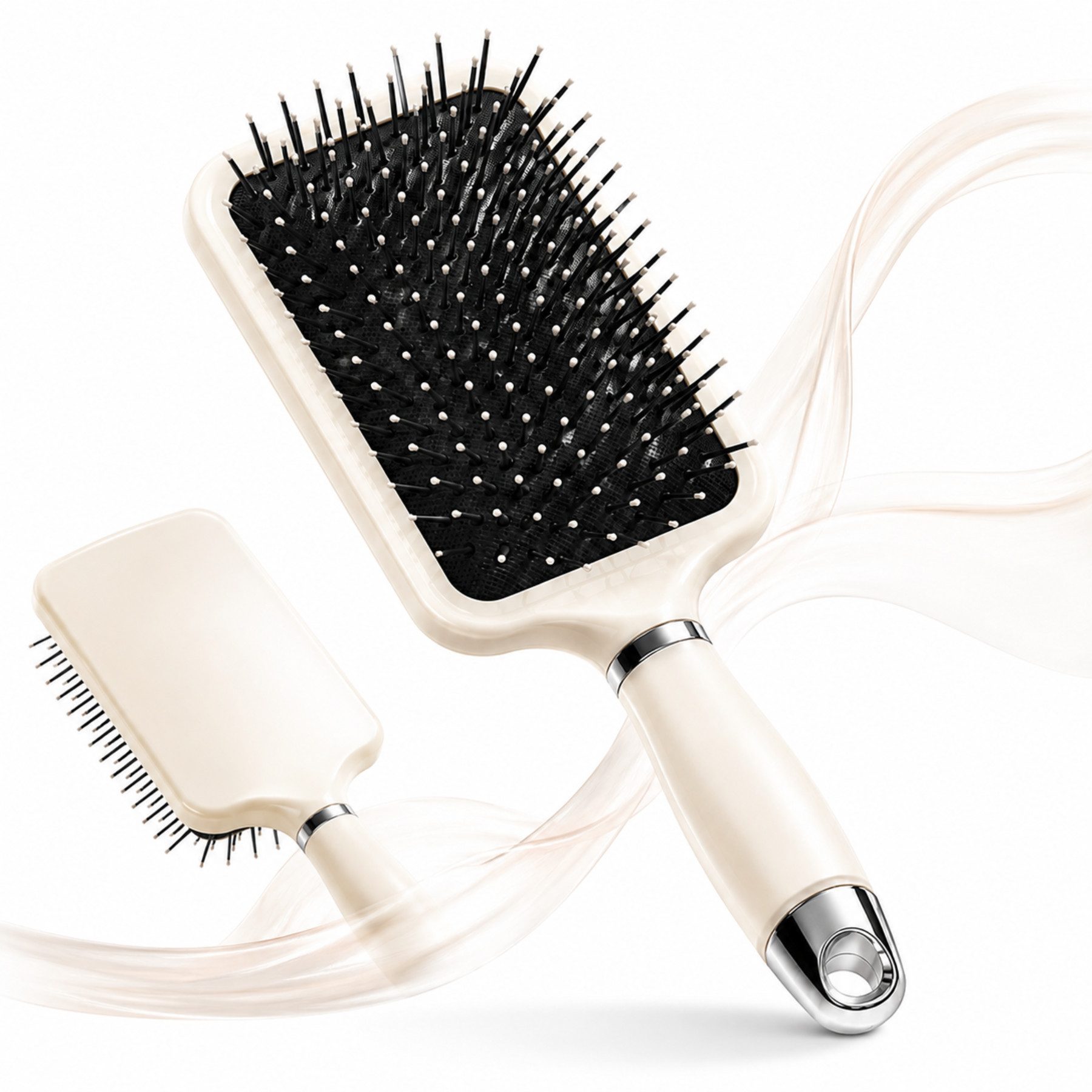 Luckice Haarkamm Luftkissen Haarbürste für Damen,Entwirrbürste & Massagebürste, (kurzes, lockiges,glattes und nasses Haar, Geschenk für Frauen zu Weihnachten, Geburtstag & Valentinstag)