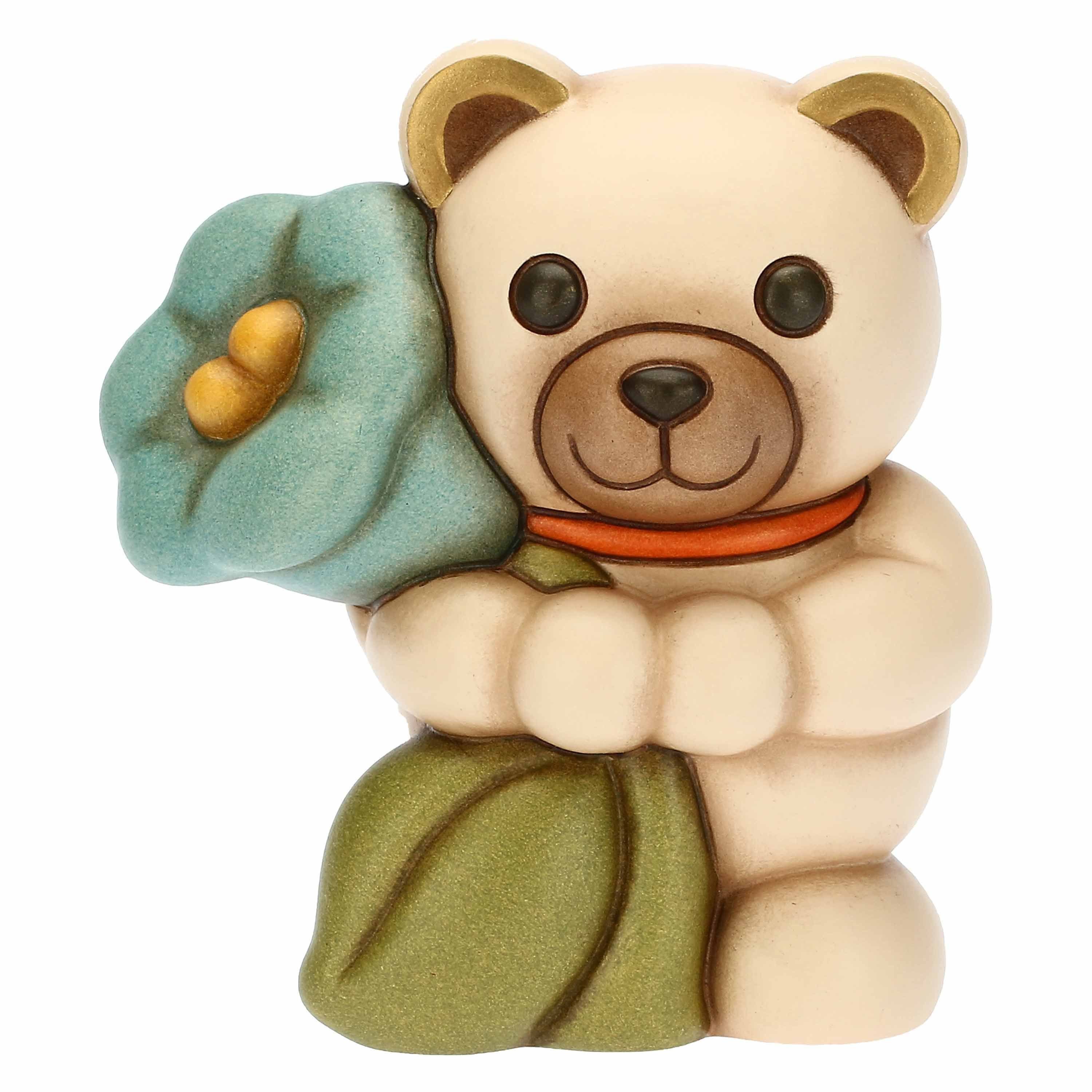 Figur THUN 2023 mittel' 'Teddy mit Frühling Dekofigur Glockenblume, THUN SpA